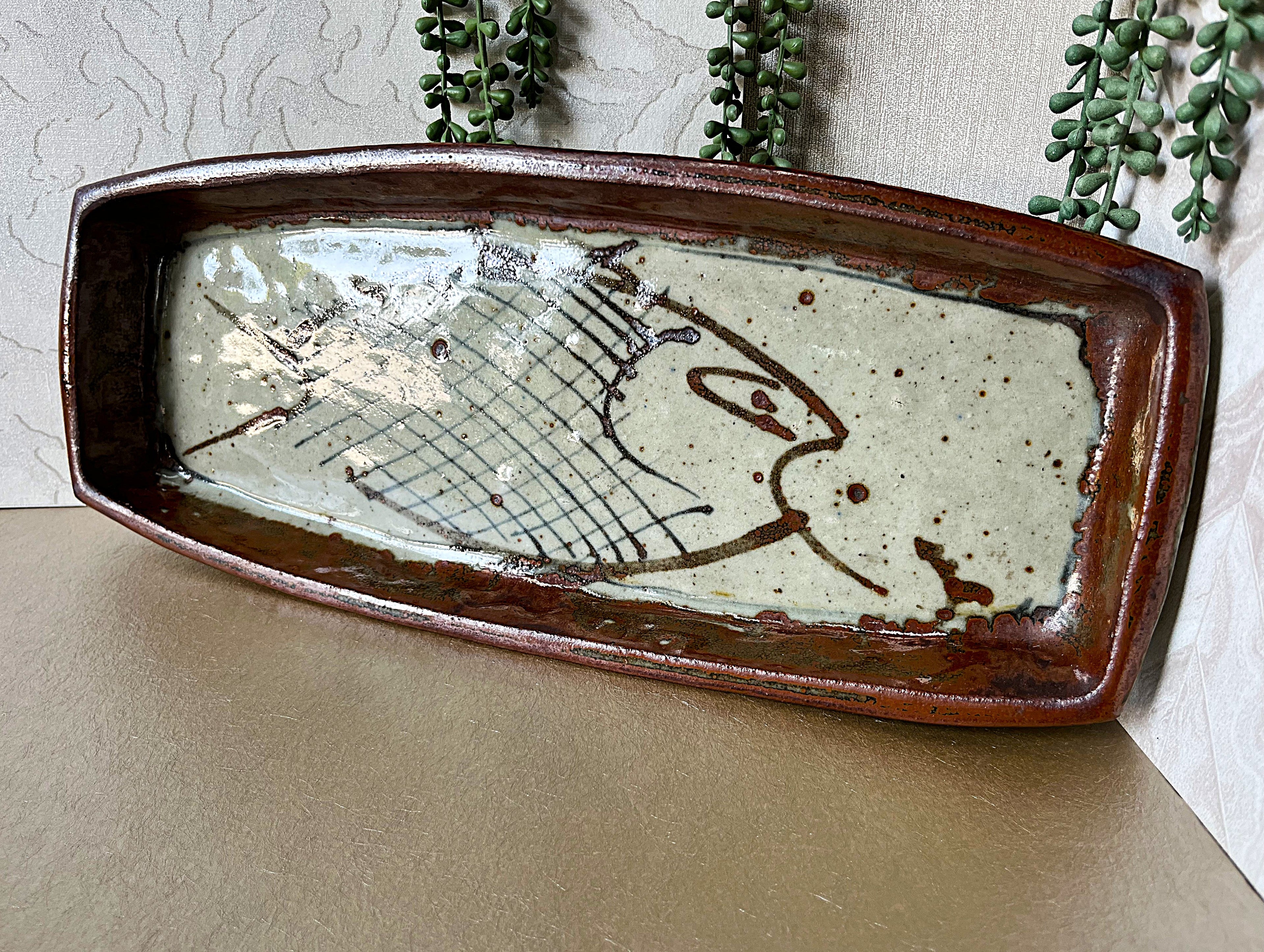 Studio Pottery: Fish Serving Tray