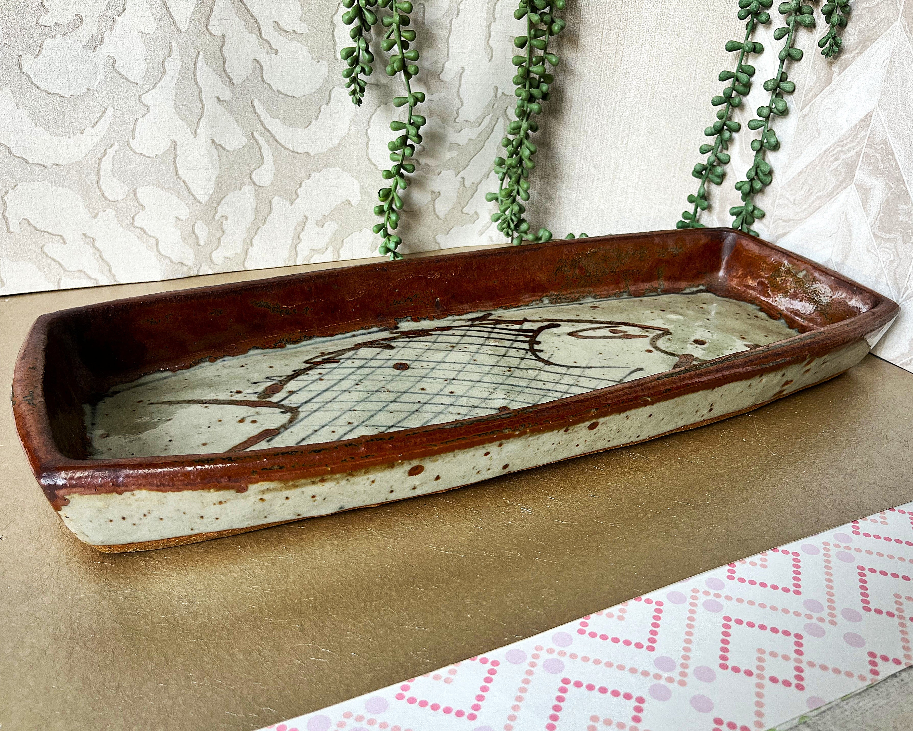 Studio Pottery: Fish Serving Tray
