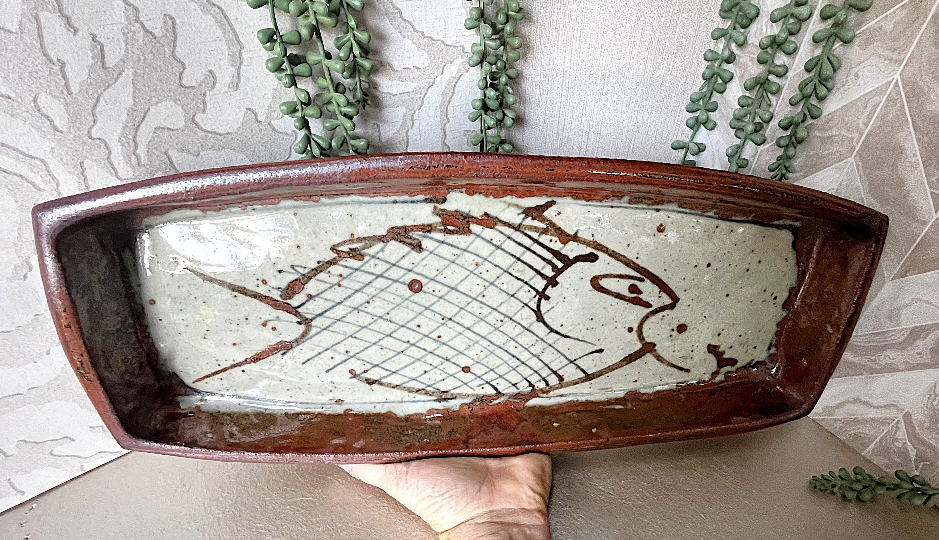 Studio Pottery: Fish Serving Tray