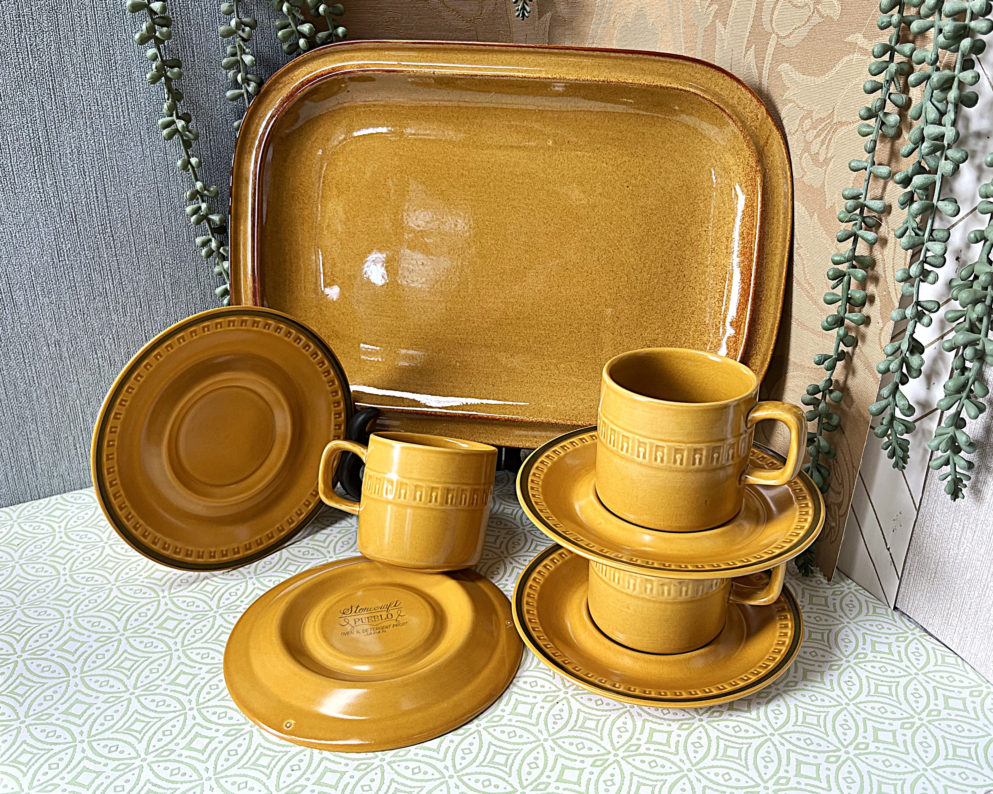Coffee Cups: Stonecraft Pueblo Coffee Set, 9