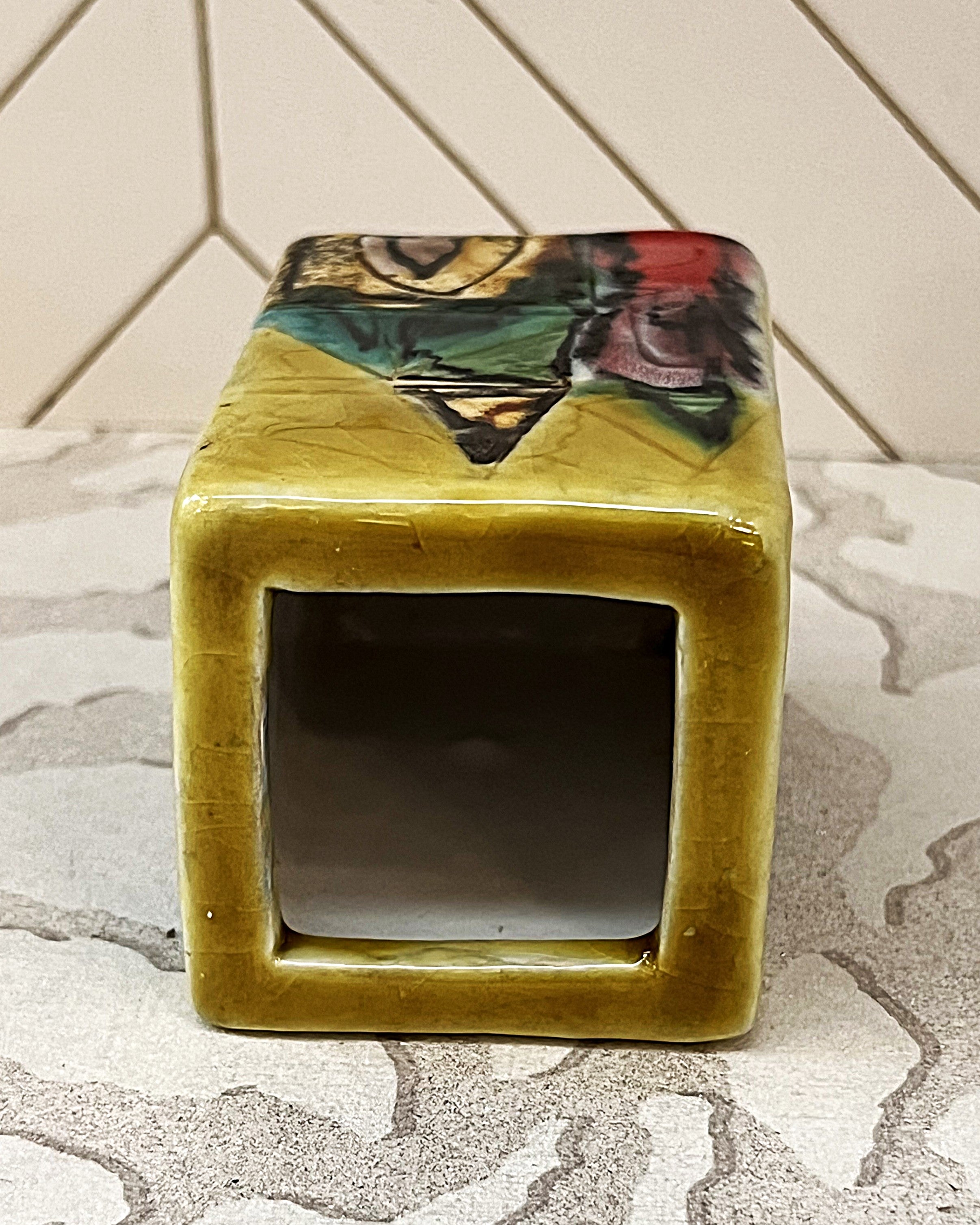Vases & Planters: Elio Schiavon SB Italia Miniature Cubist Vase