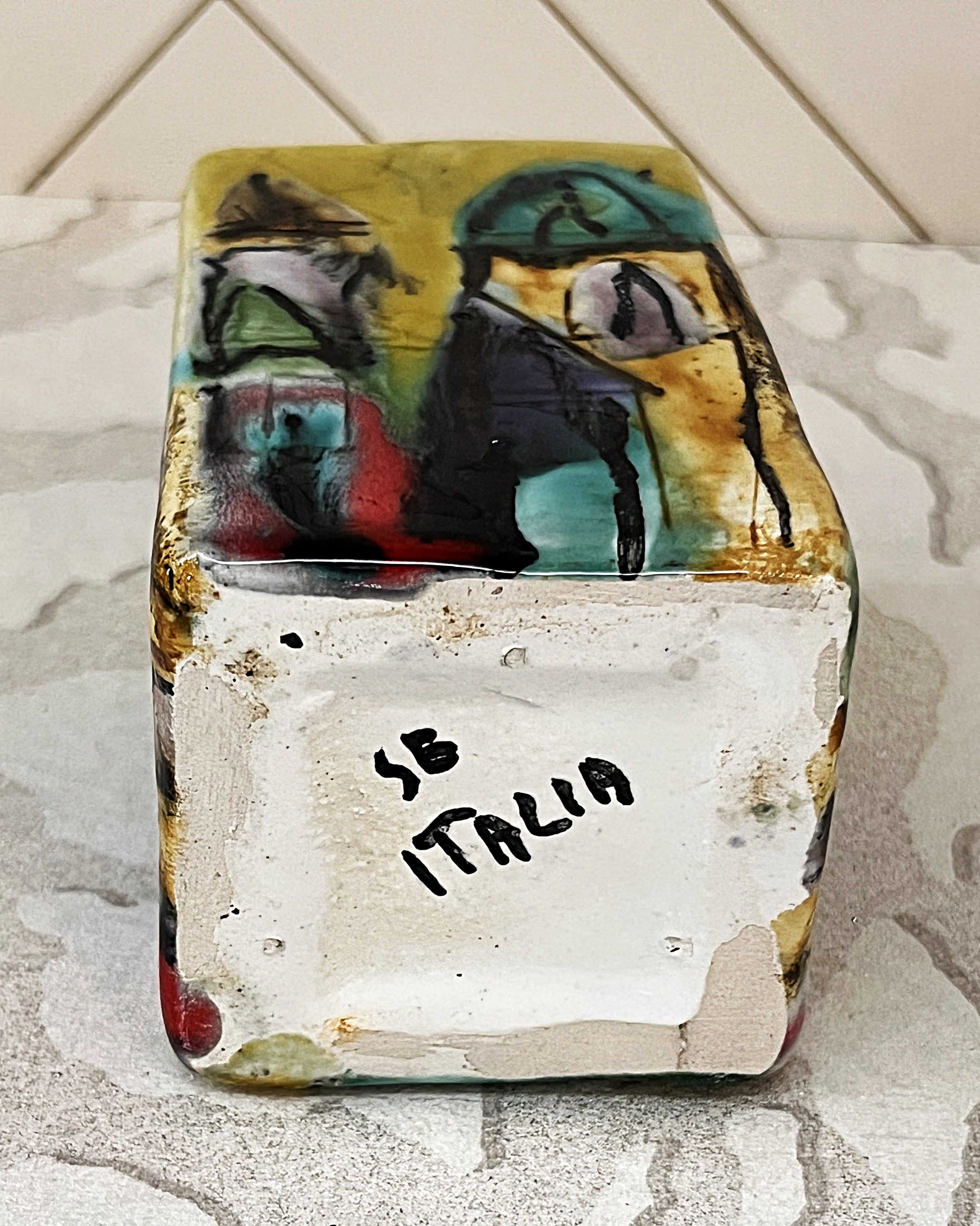 Vases & Planters: Elio Schiavon SB Italia Miniature Cubist Vase