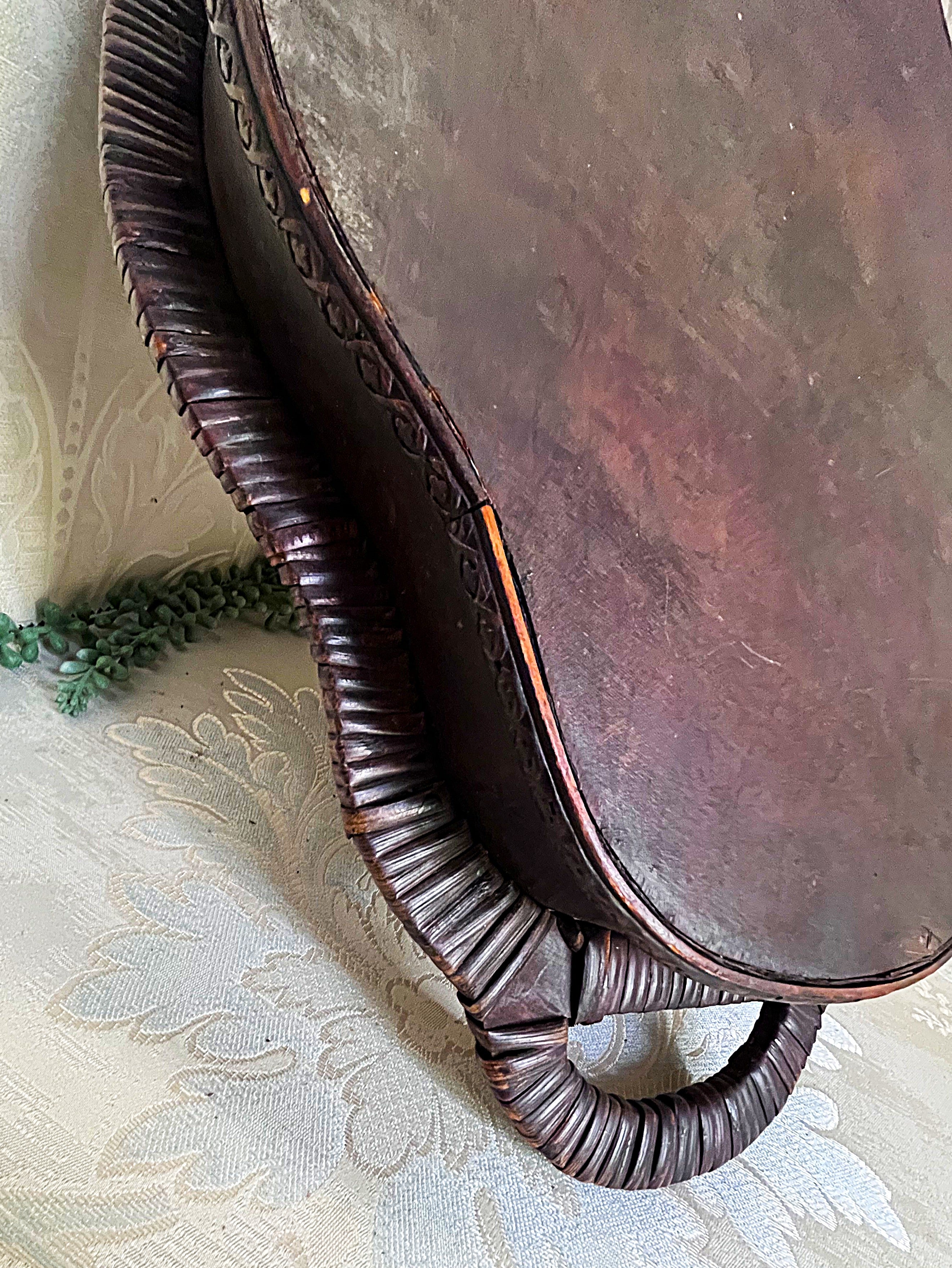 Trays: Japanese Rantai Shikki Bamboo Urushi Lacquer Tray