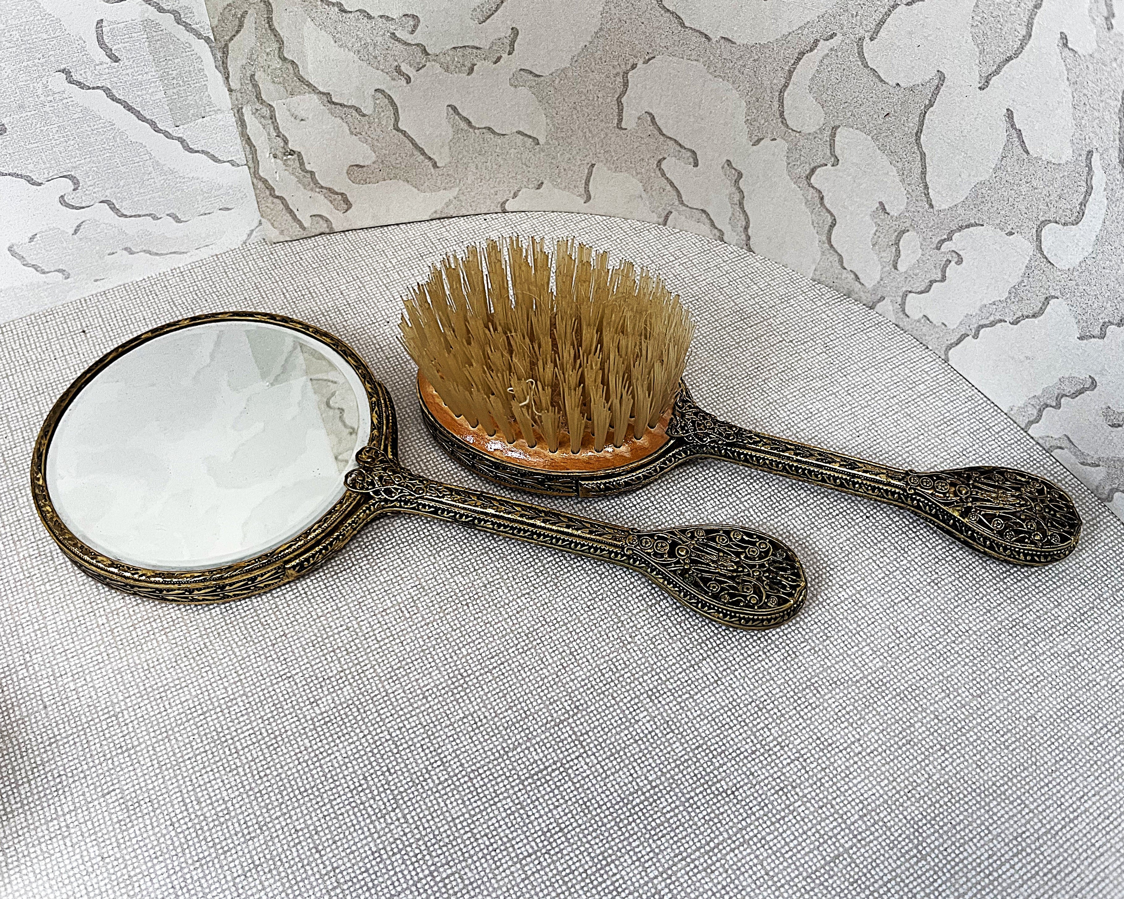 Dressing Table Vanity: British 1950's Petit Point Boudoir