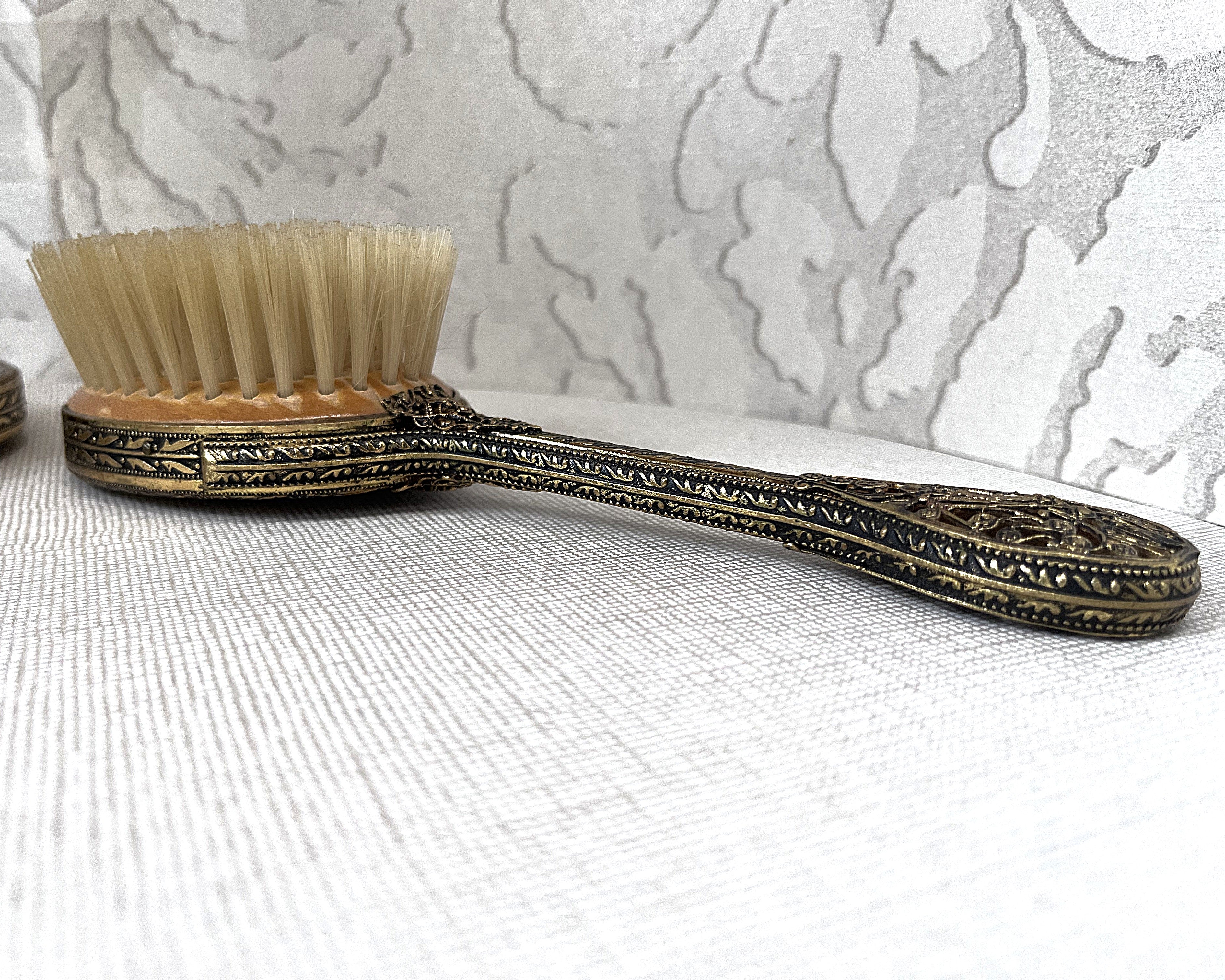 Dressing Table Vanity: British 1950's Petit Point Boudoir