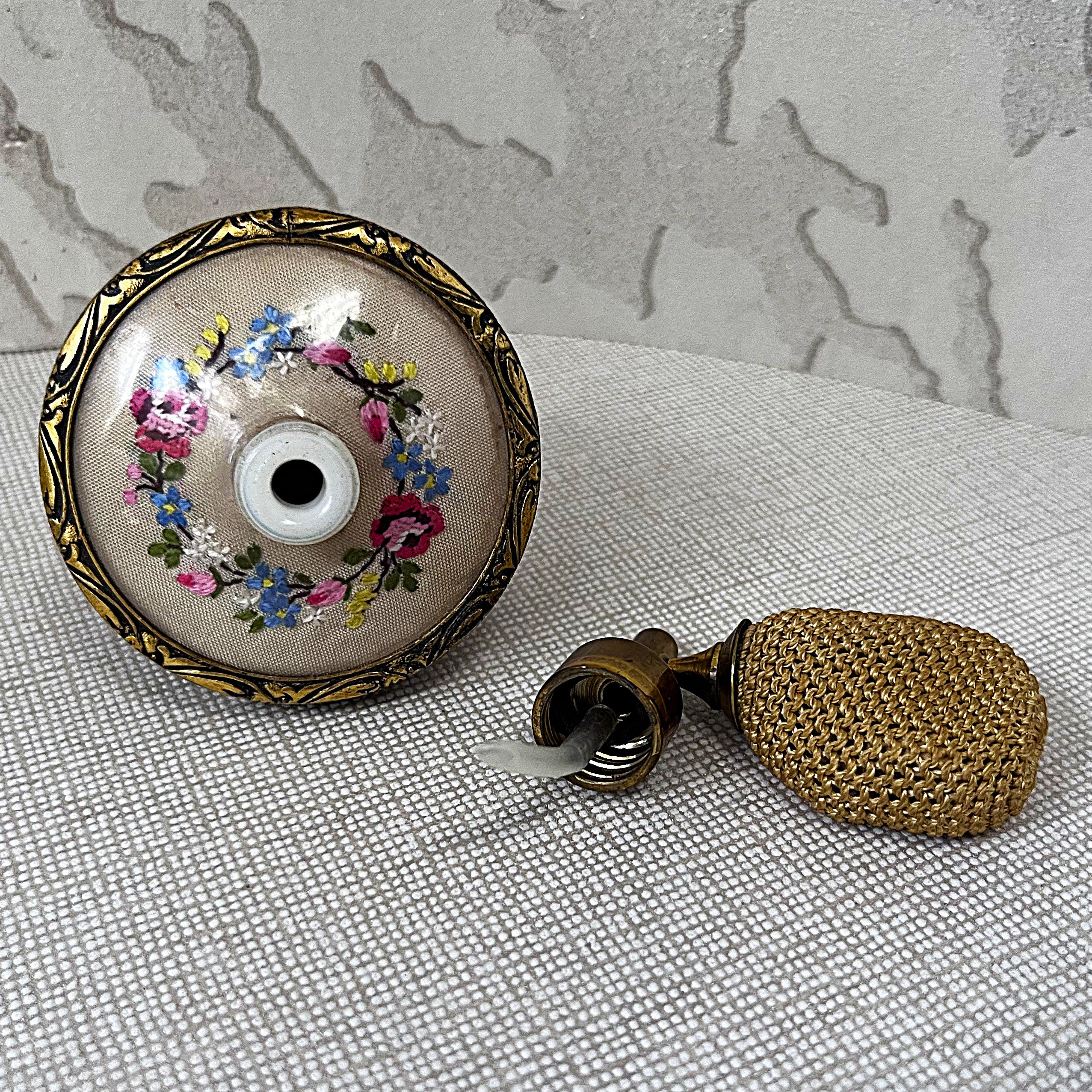 Dressing Table Vanity: British 1950's Petit Point Boudoir