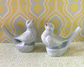 Bud Vases: Q-topia "Singing Bird" Bud Vase, Pair