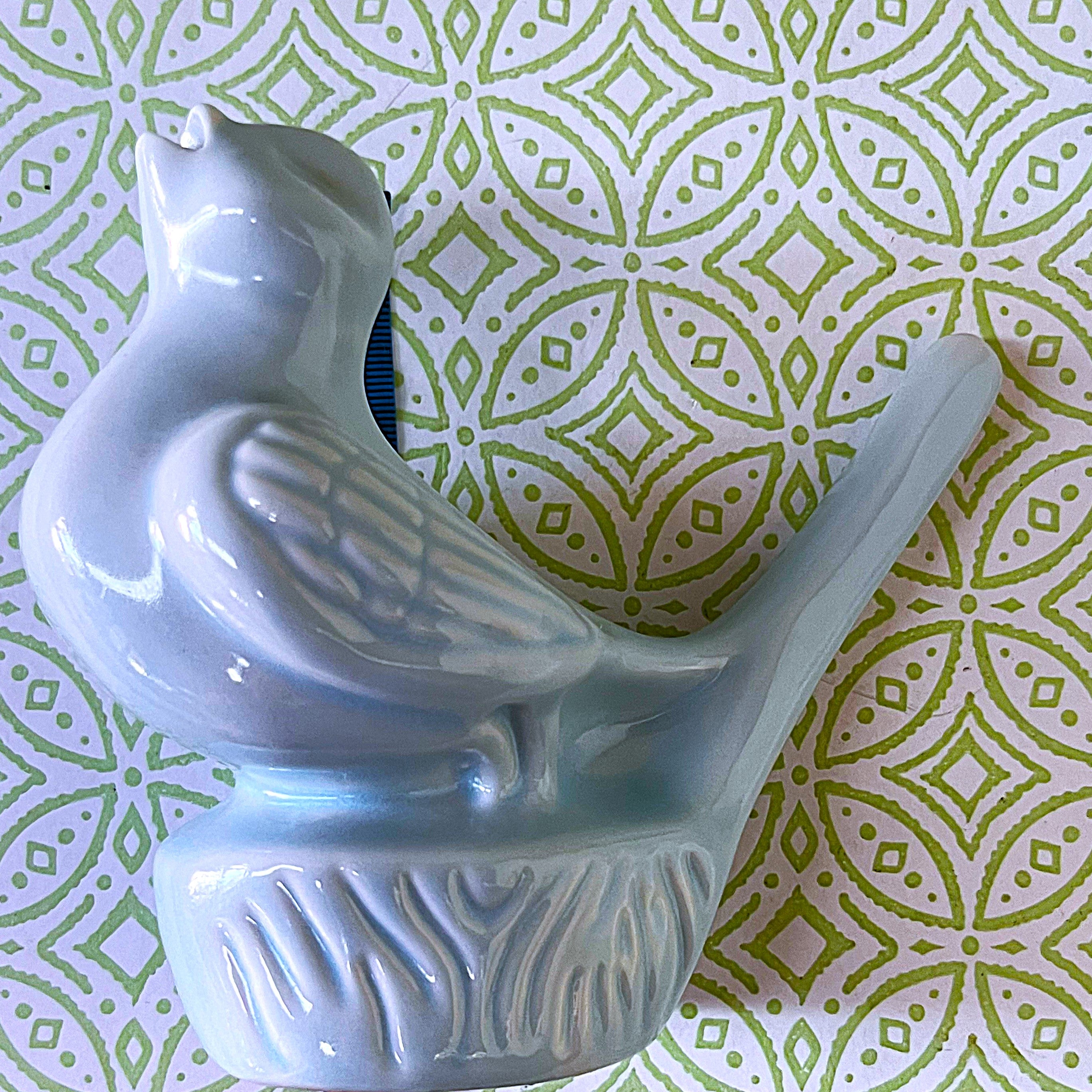 Bud Vases: Q-topia "Singing Bird" Bud Vase, Pair