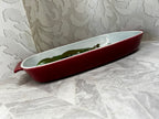 Baking Dish: Rörstrand Sweden 'Gratina' No.8 Oxblood Ceramic Baking Dish