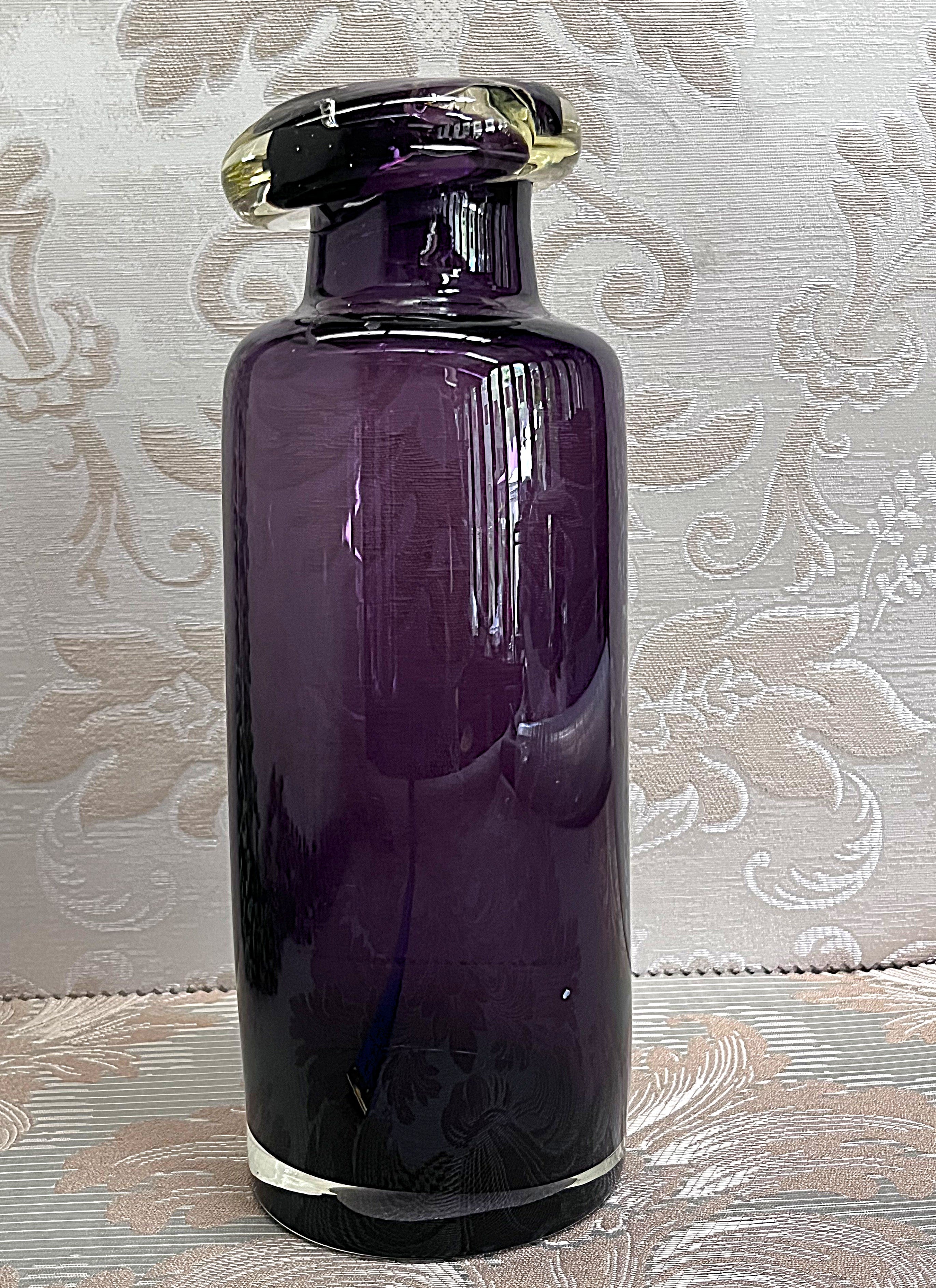 German: Art Glass Rosenthal Amethyst Vase