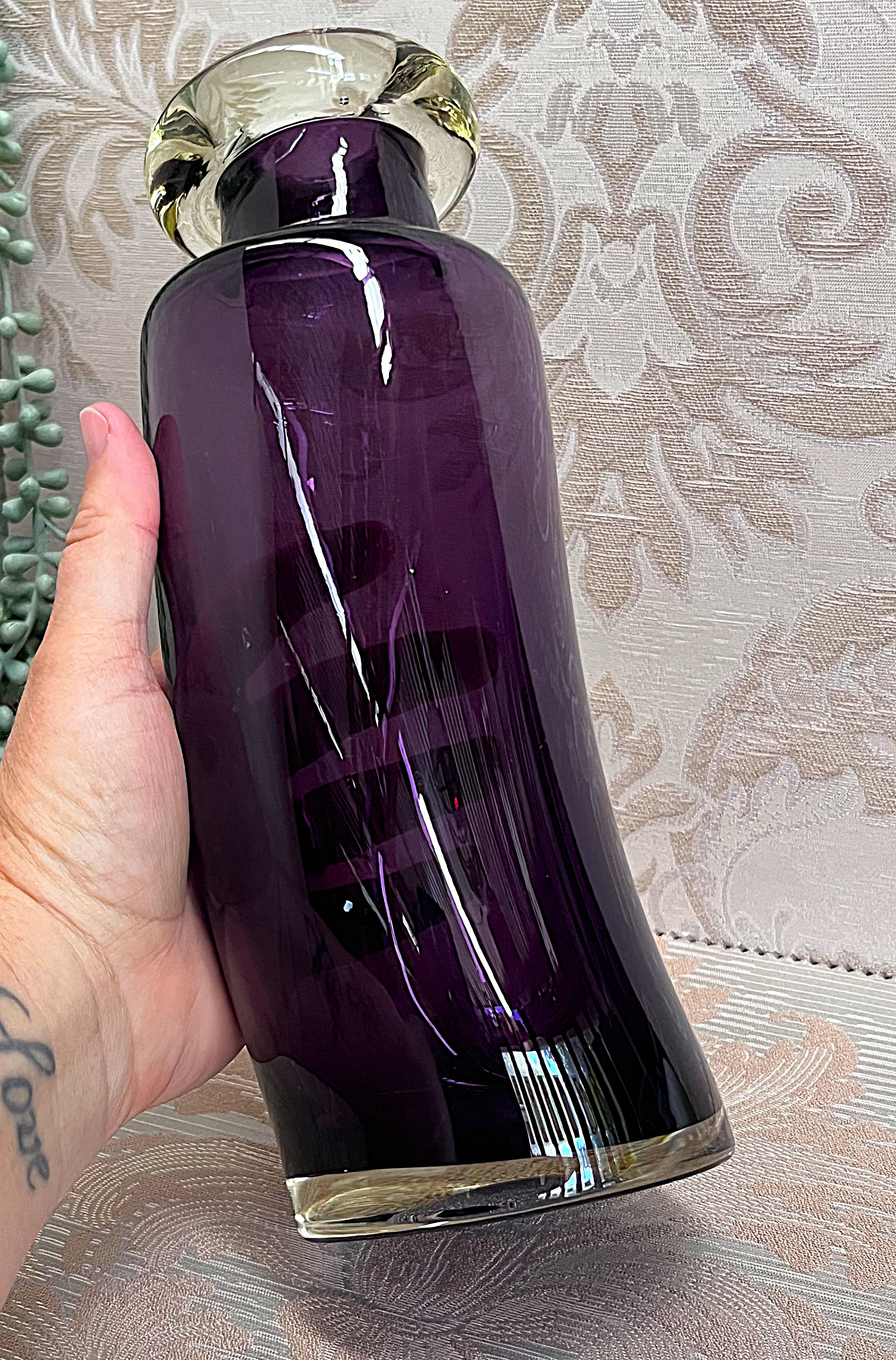 German: Art Glass Rosenthal Amethyst Vase