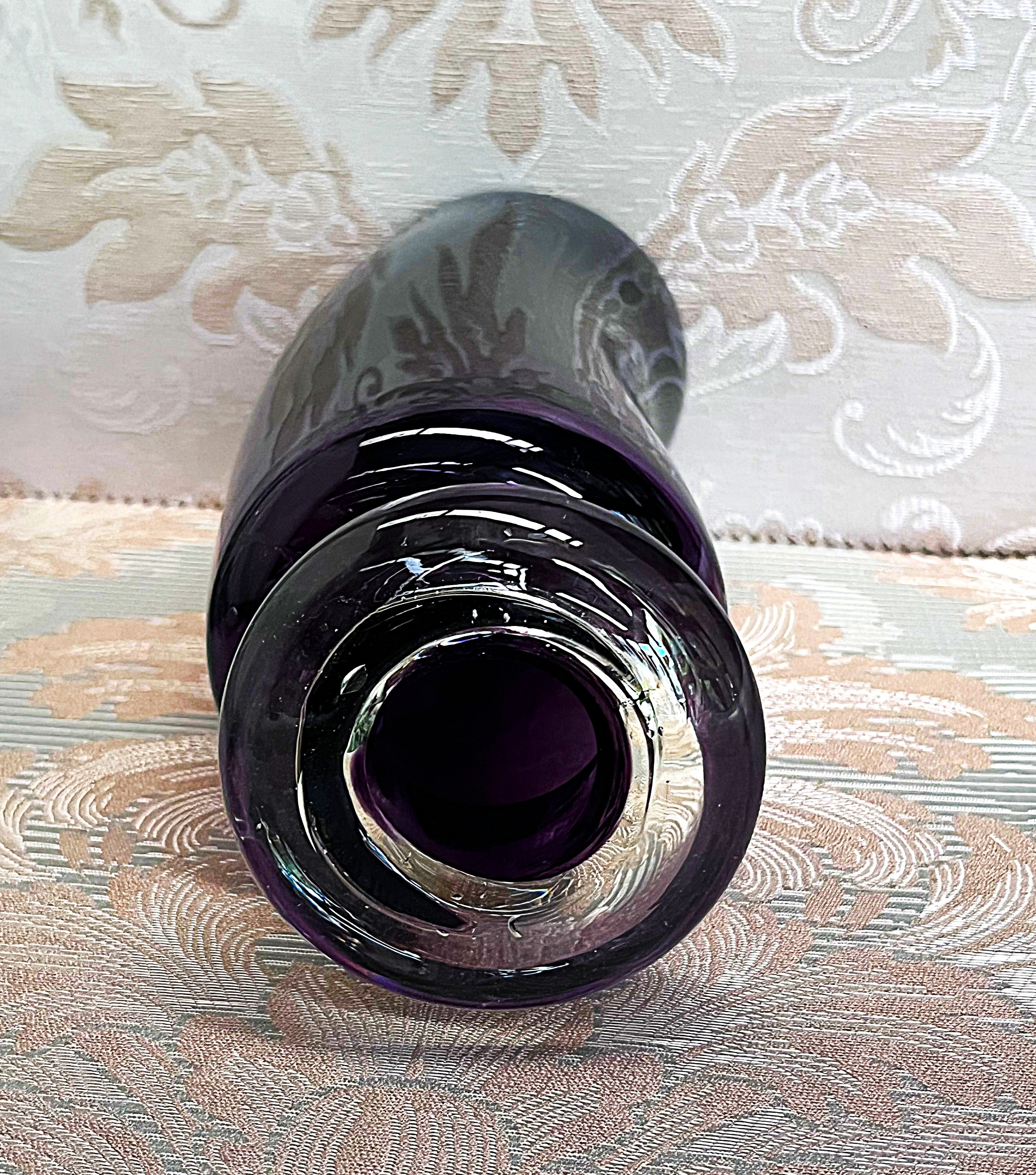 German: Art Glass Rosenthal Amethyst Vase