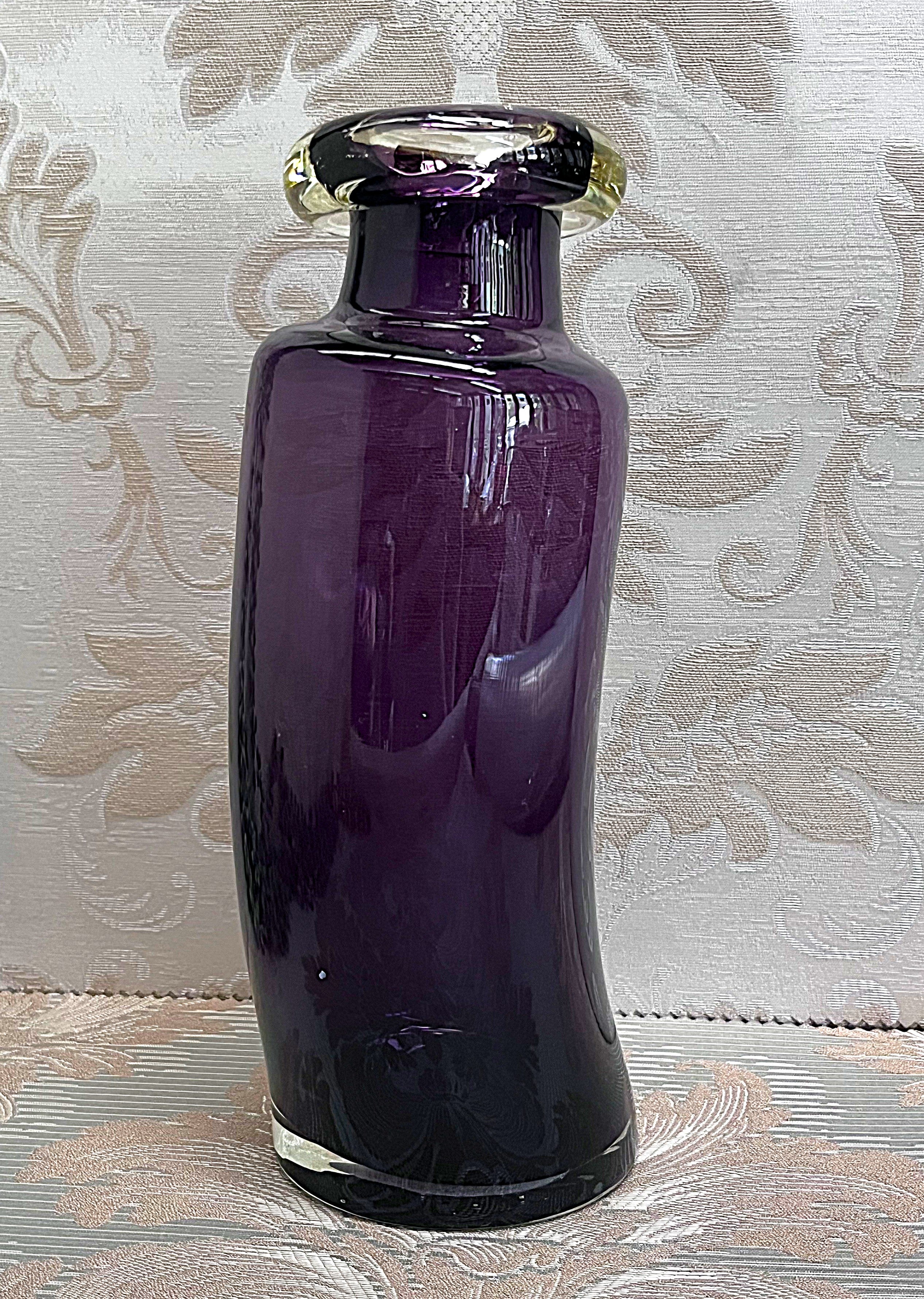 German: Art Glass Rosenthal Amethyst Vase