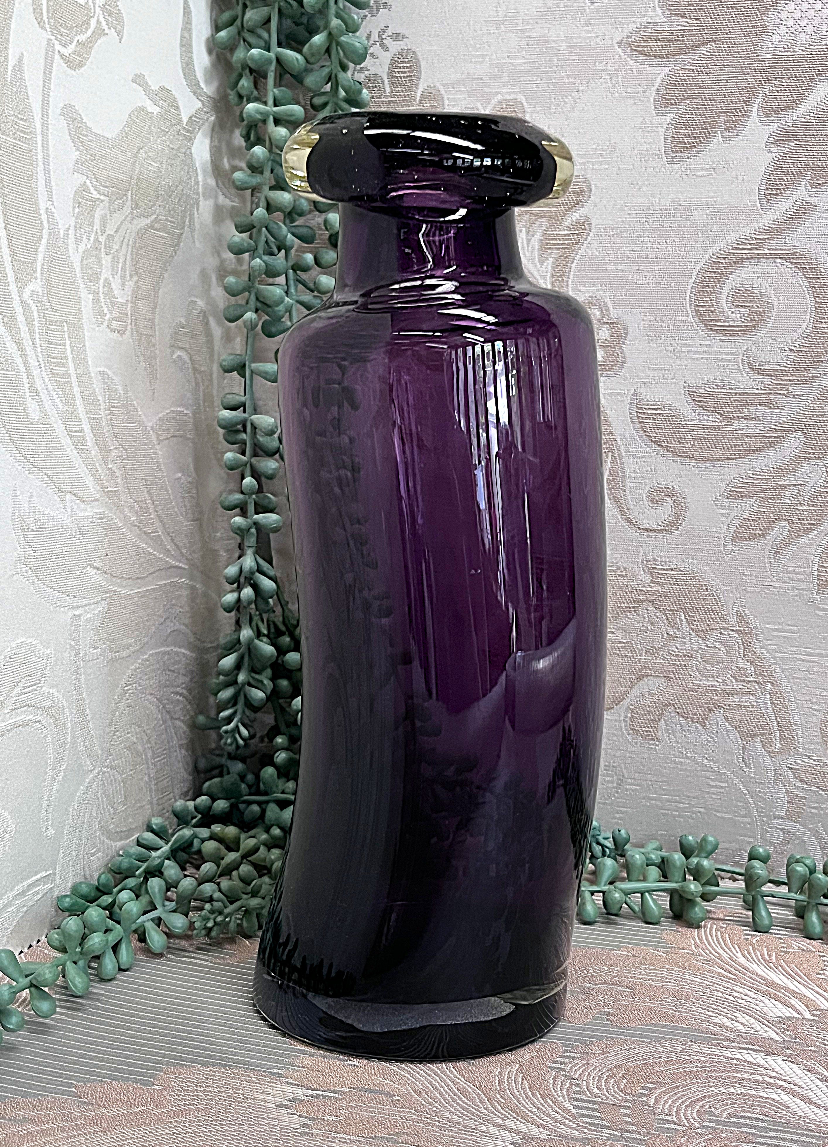 German: Art Glass Rosenthal Amethyst Vase