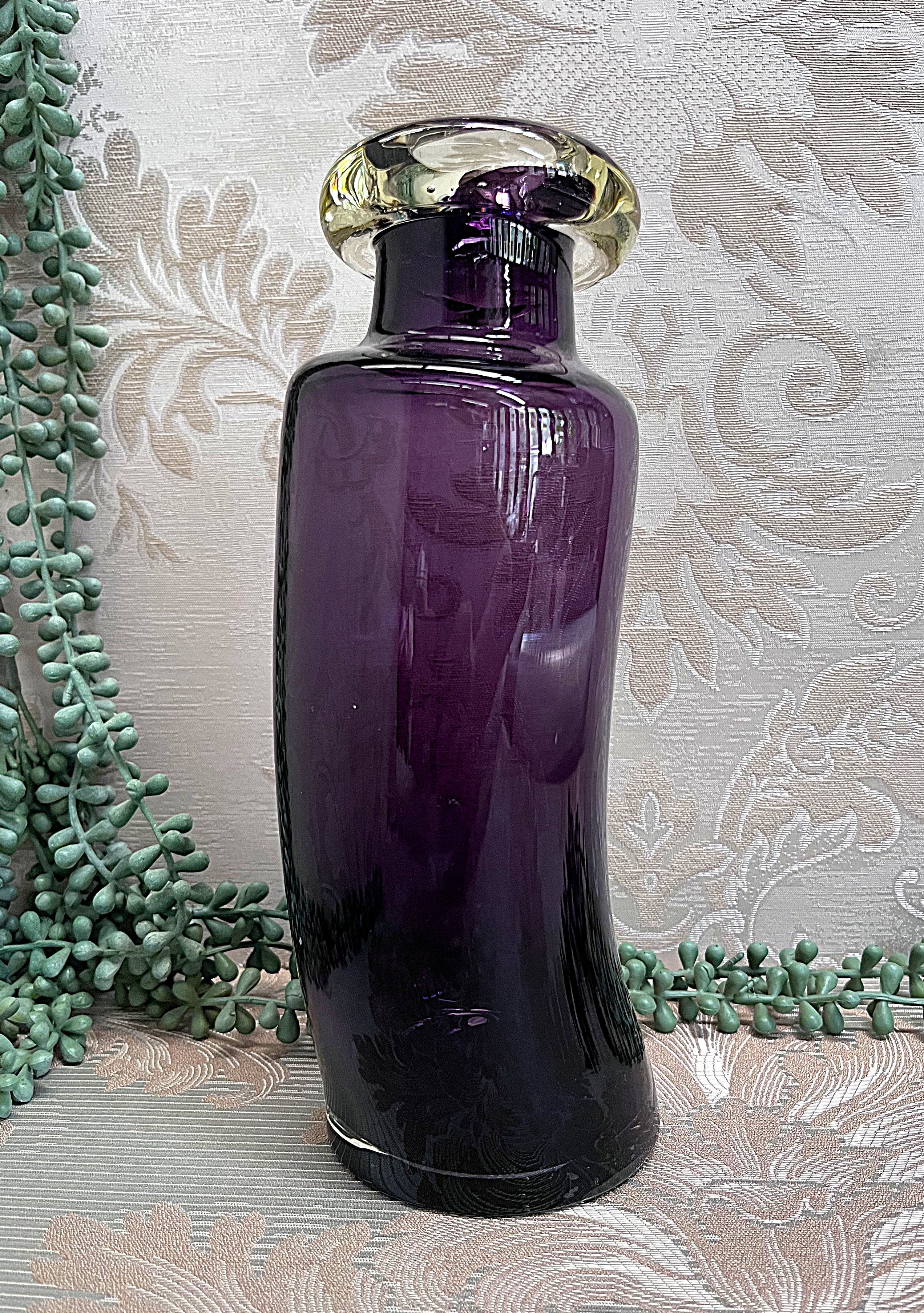 German: Art Glass Rosenthal Amethyst Vase