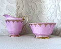 High Tea: Roslyn Fine Bone China Pastel Pink Cream & Sugar Set