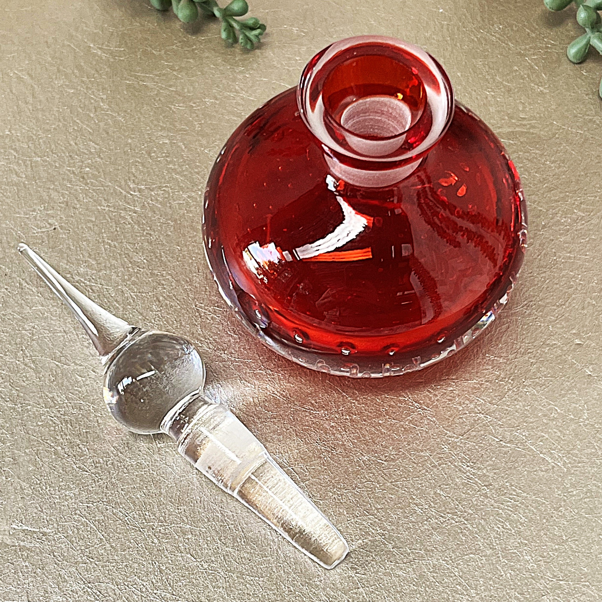 Perfume Bottle: Bischoff Glass Perfume Bottle