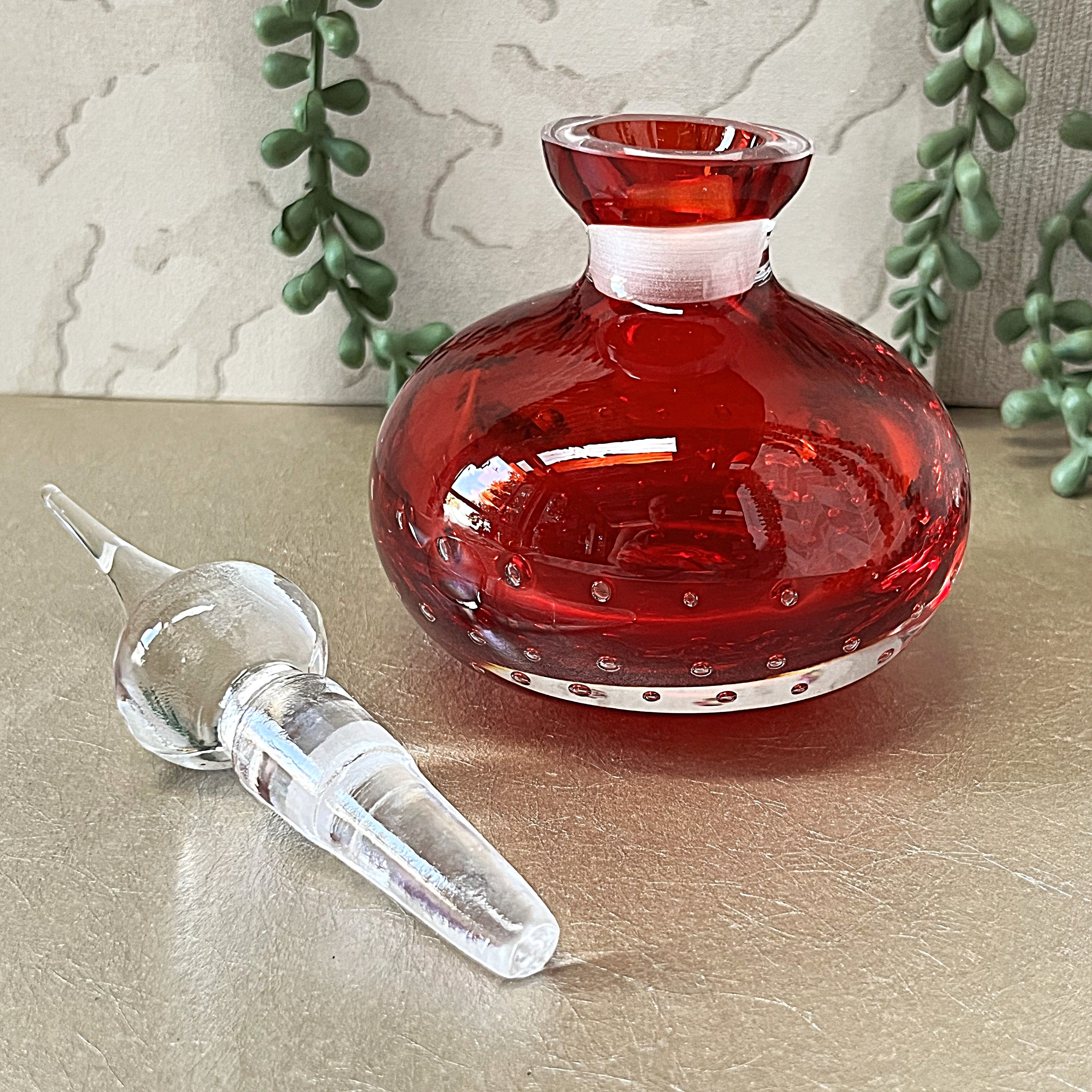 Perfume Bottle: Bischoff Glass Perfume Bottle