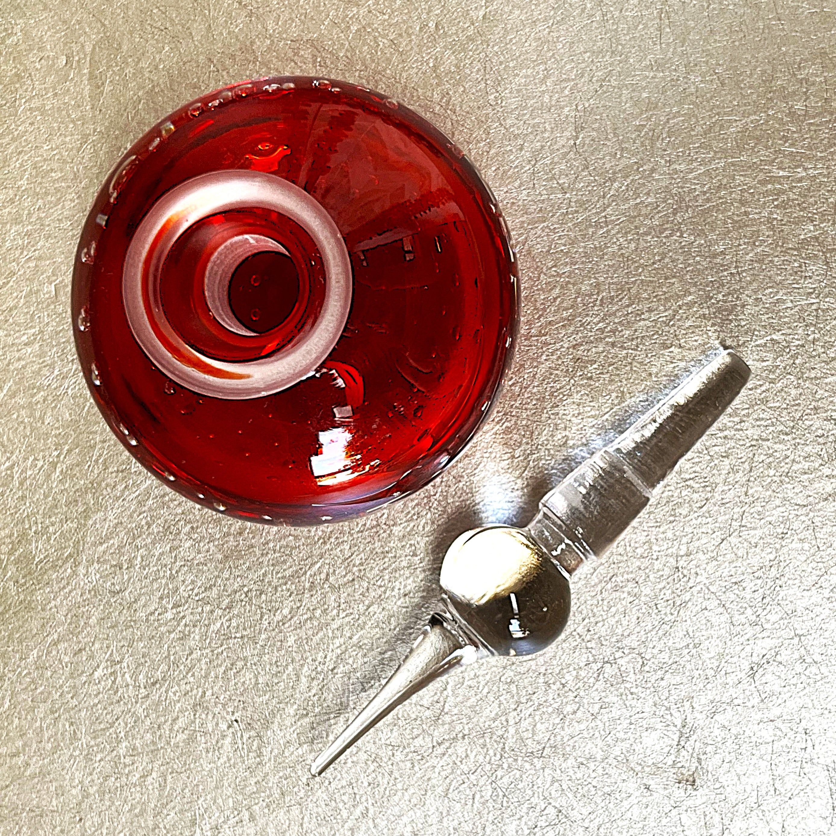 Perfume Bottle: Bischoff Glass Perfume Bottle