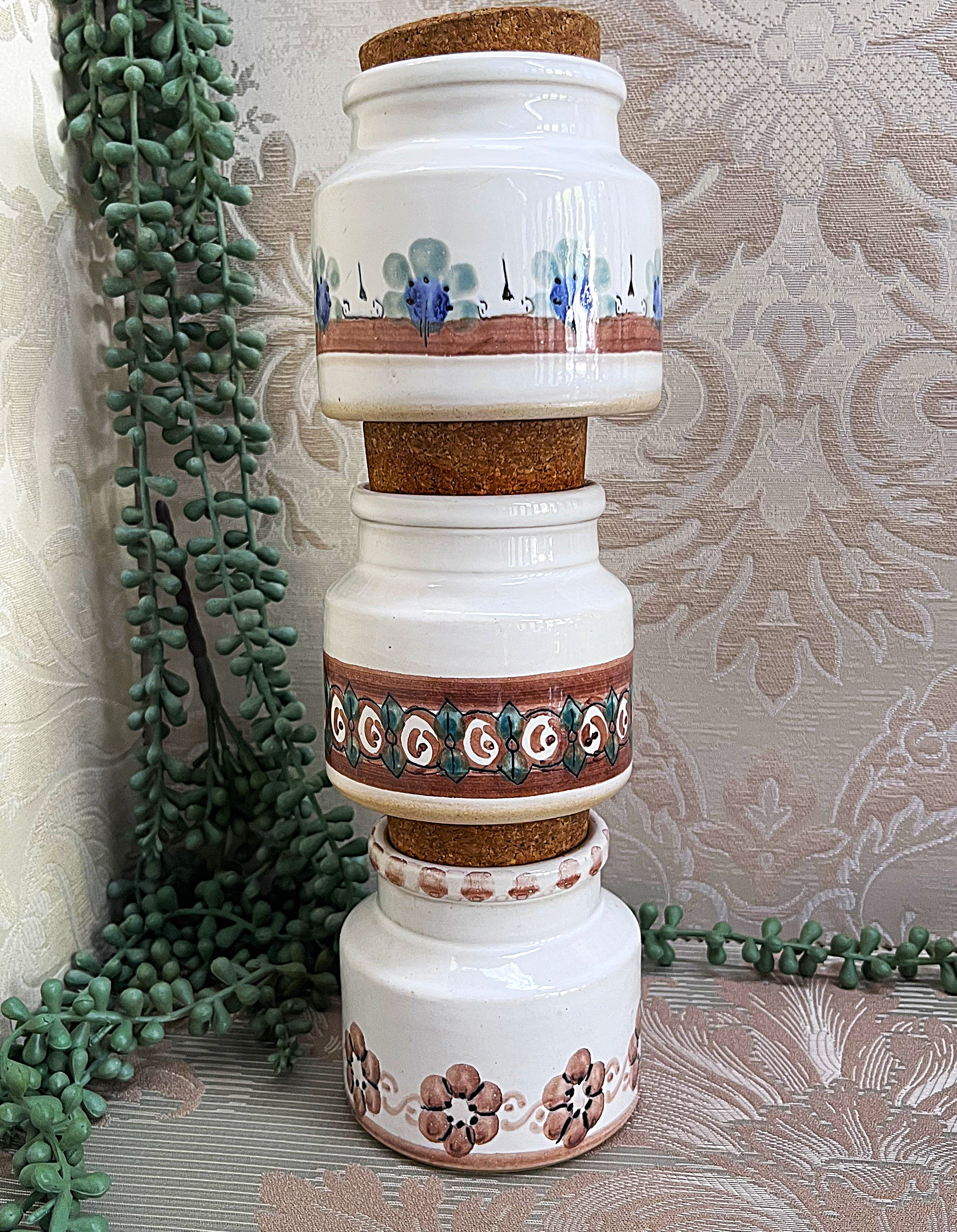 TOJ "The Old Jar": Studio Pottery Stoneware Set, 4
