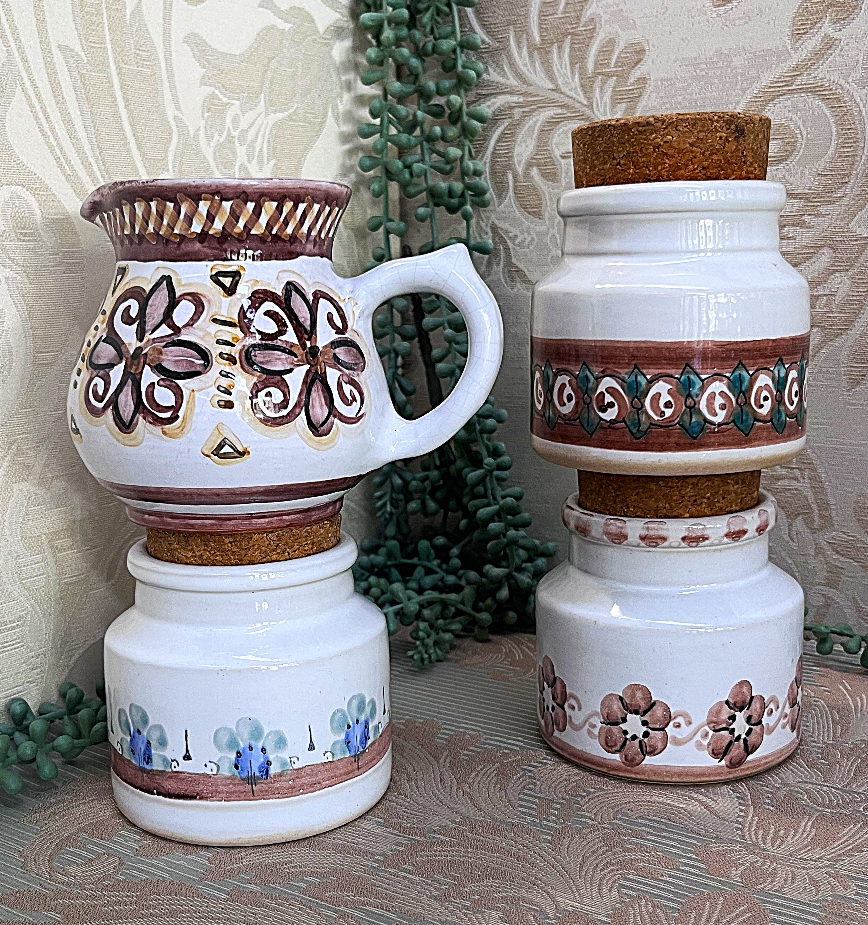 TOJ "The Old Jar": Studio Pottery Stoneware Set, 4
