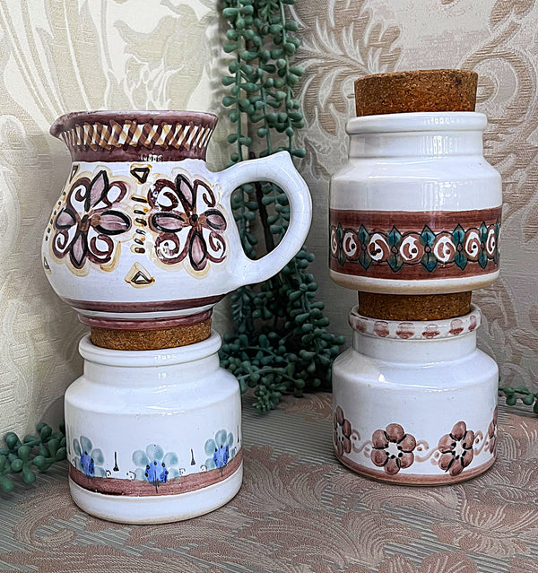 TOJ "The Old Jar": Studio Pottery Stoneware Set, 4