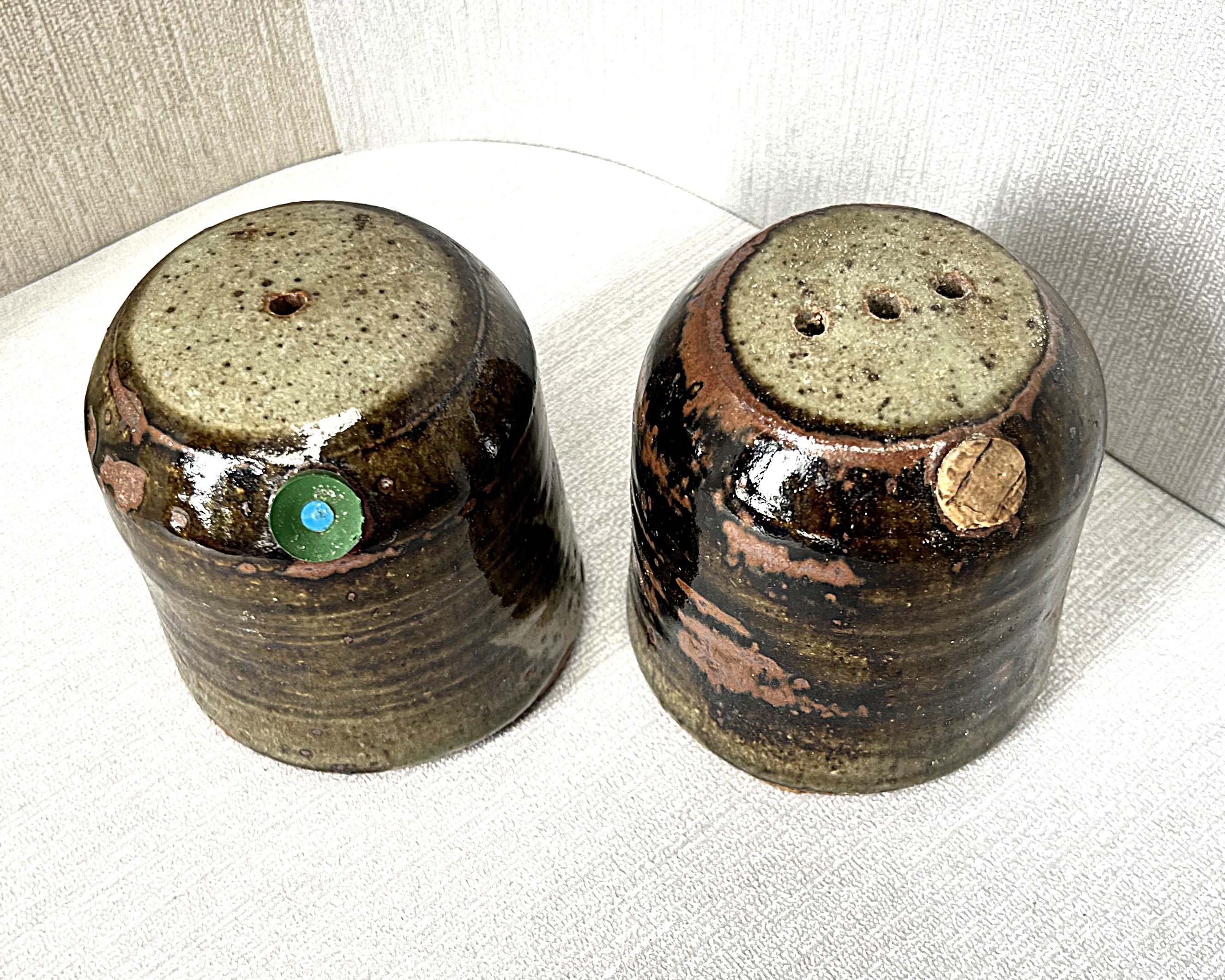 Studio Pottery: Handcrafted Studio Pottery Salt & Pepper Shakers