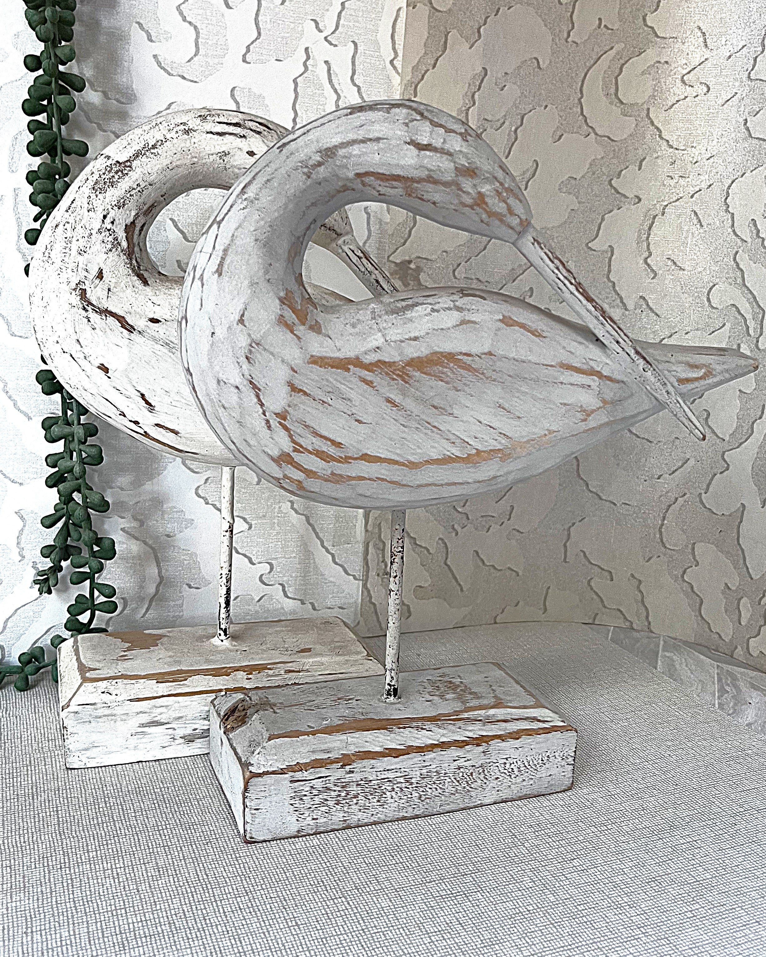 Wood Décor: Shore Bird Décor, Pair