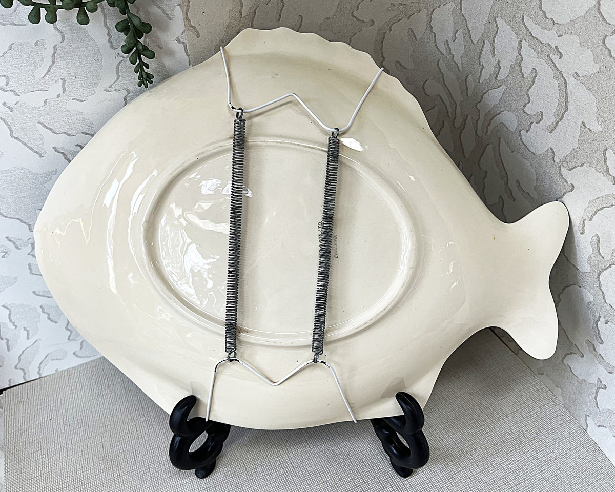 Wall Plate: Shorter & Son Large Majolica Fish Platter