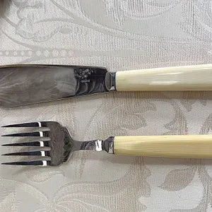 Cutlery Boxed: Antique Edwardian Fish Serving Set with Bakelite Handles