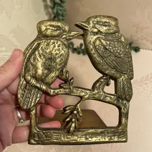Bookends: King Fisher Brass Bookends
