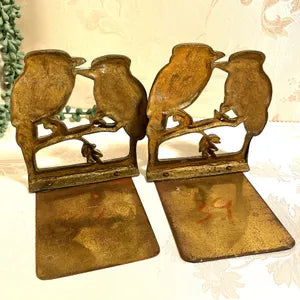 Bookends: King Fisher Brass Bookends