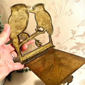 Bookends: King Fisher Brass Bookends