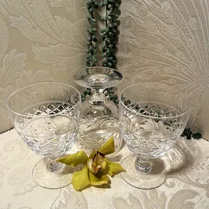 Stemware: Stuart Crystal Water Goblets, 3