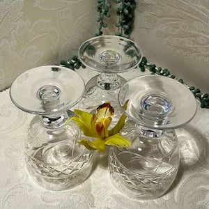 Stemware: Stuart Crystal Water Goblets, 3