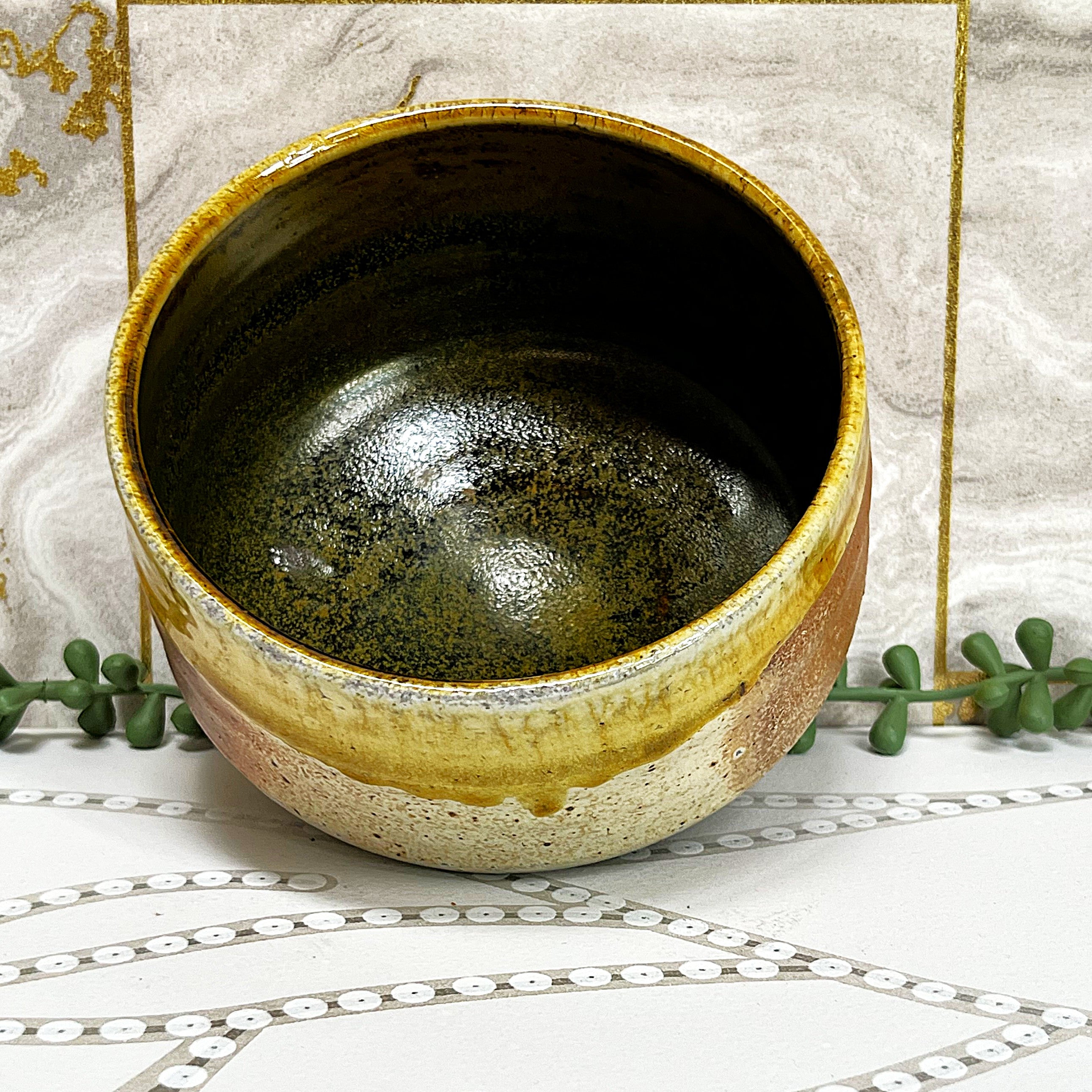 Studio Pottery: Small Bowl Mingei Pottery Style.