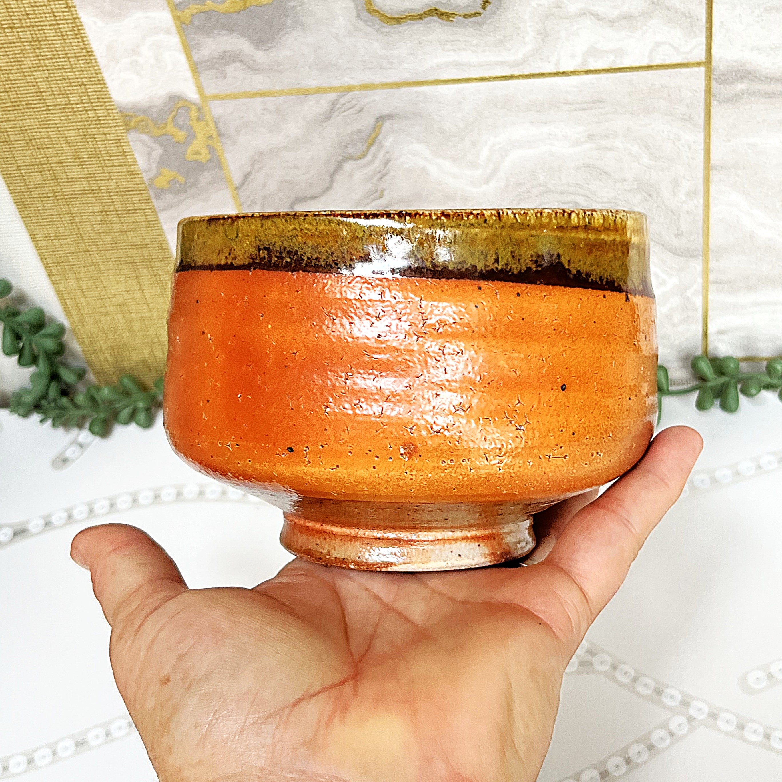 Studio Pottery: Small Bowl Mingei Pottery Style.