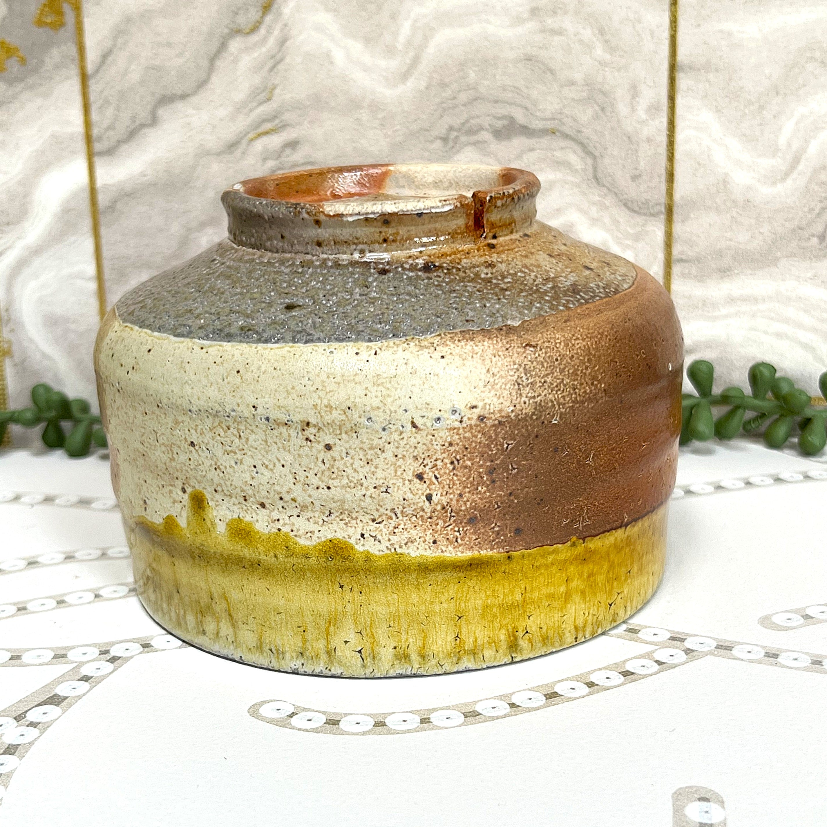 Studio Pottery: Small Bowl Mingei Pottery Style.