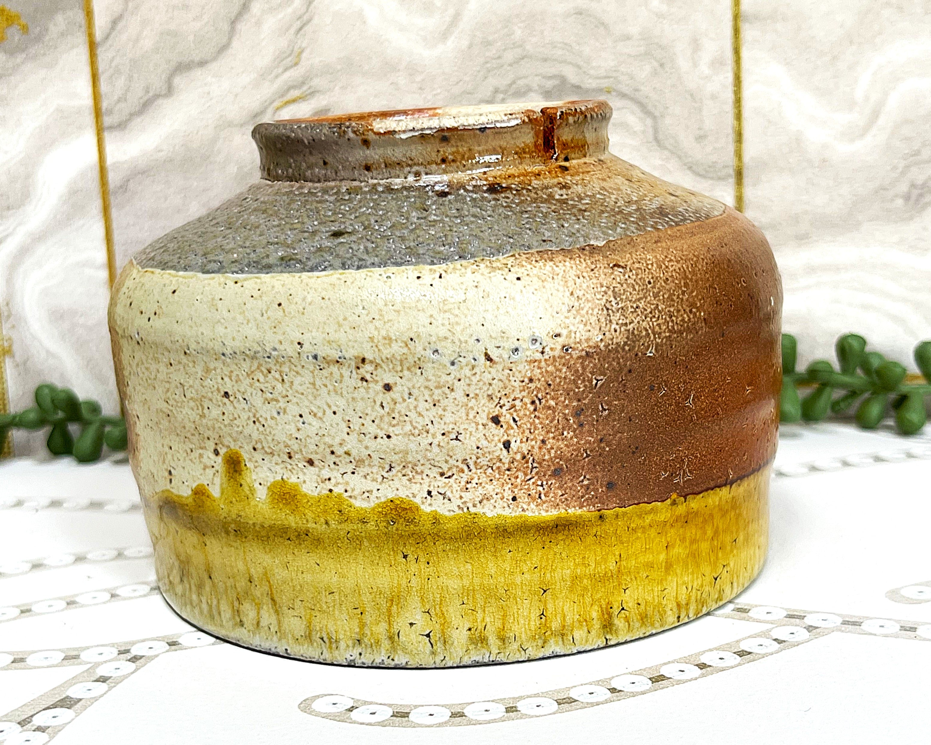 Studio Pottery: Small Bowl Mingei Pottery Style.