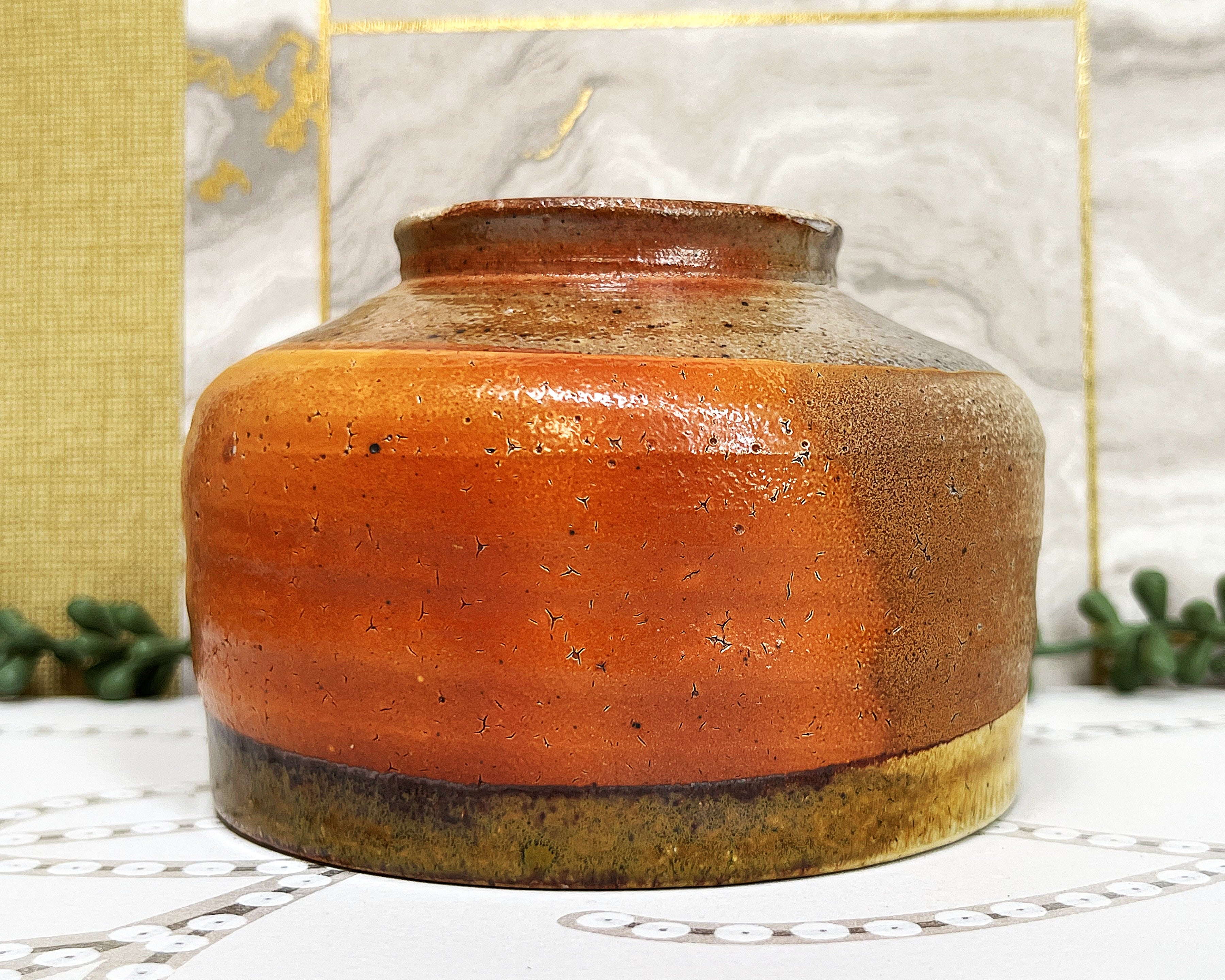 Studio Pottery: Small Bowl Mingei Pottery Style.