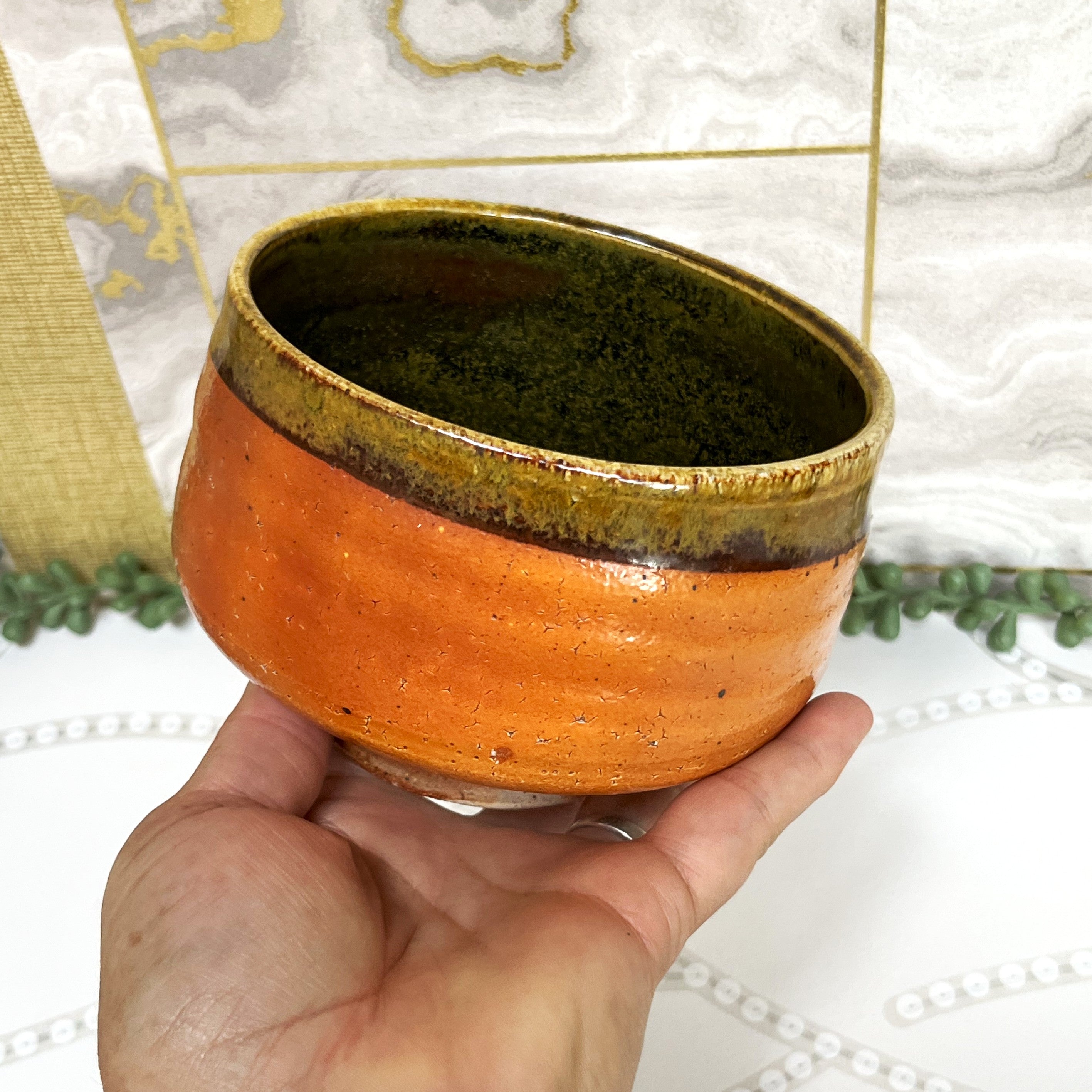 Studio Pottery: Small Bowl Mingei Pottery Style.