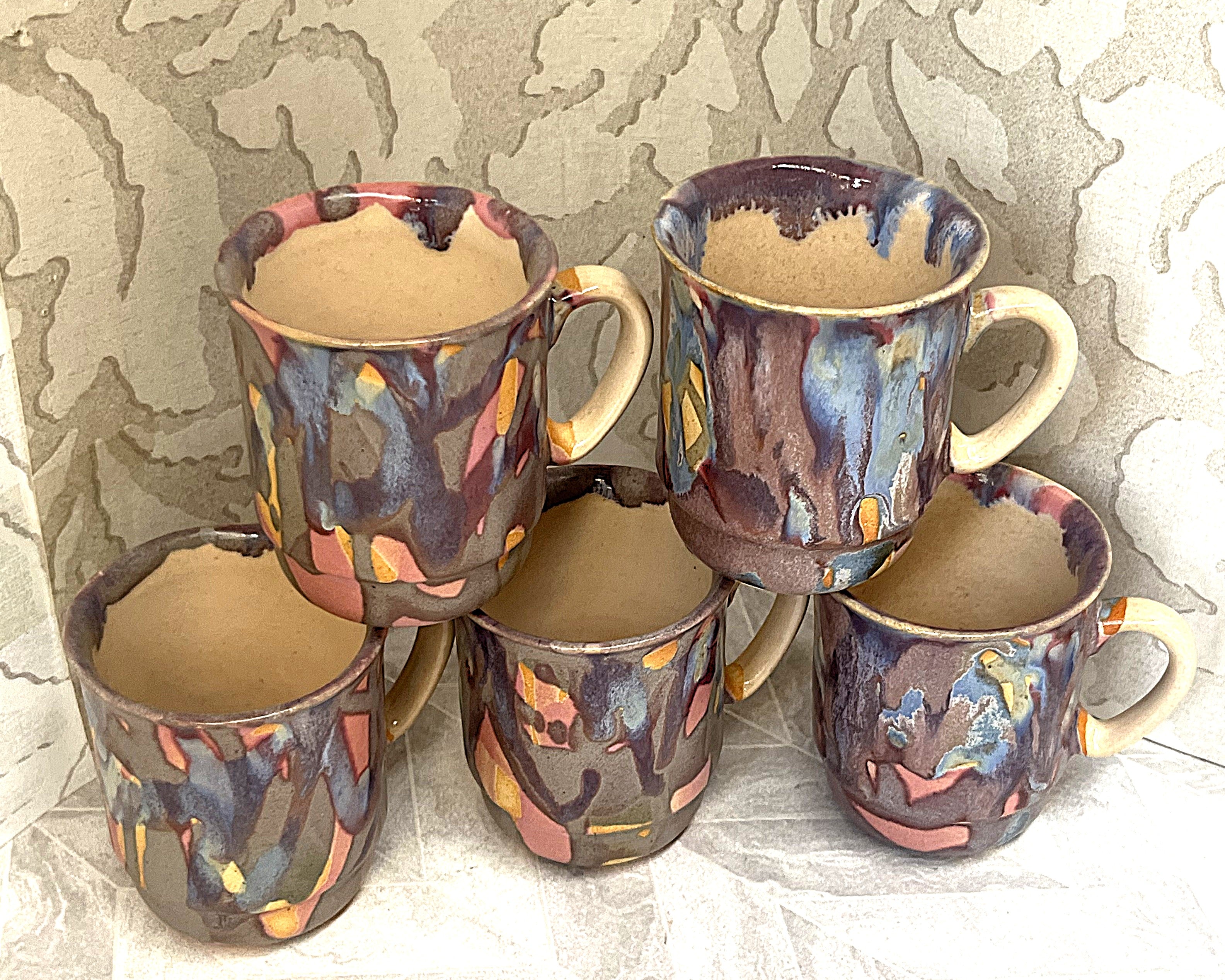 Studio Pottery: Expressionist Pottery Mugs, 5