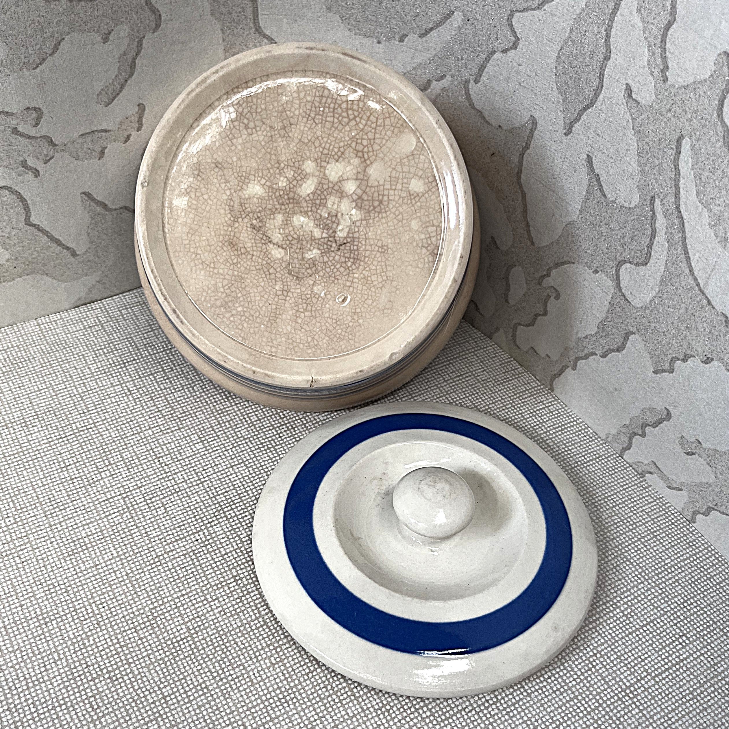 T.G. Green: Cornish Ware Blue: Lidded Butter Crock