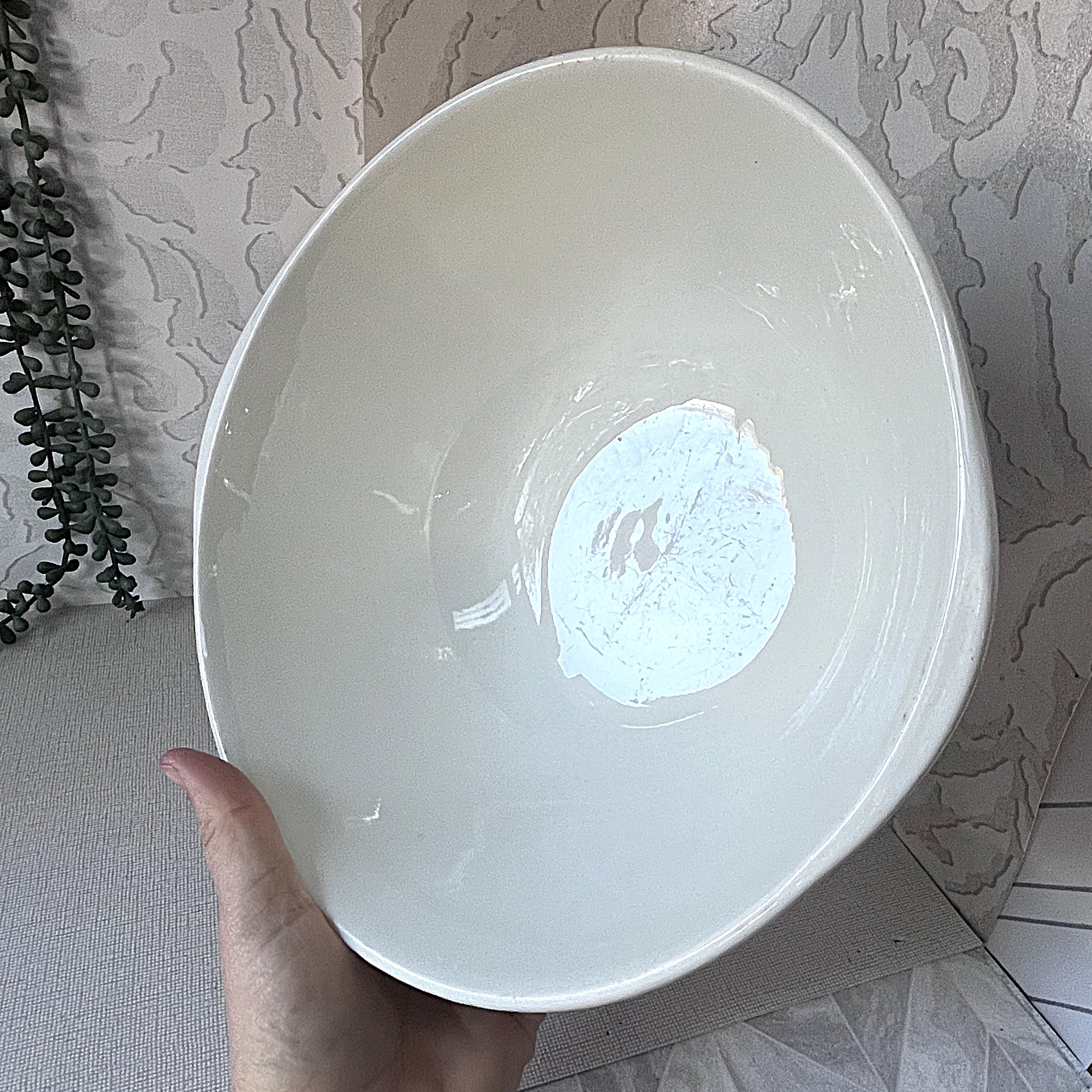 Vintage Mixing Bowls: T.G. Green Cornish Ware Blue: Ironstone Dairy Mixing Bowl
