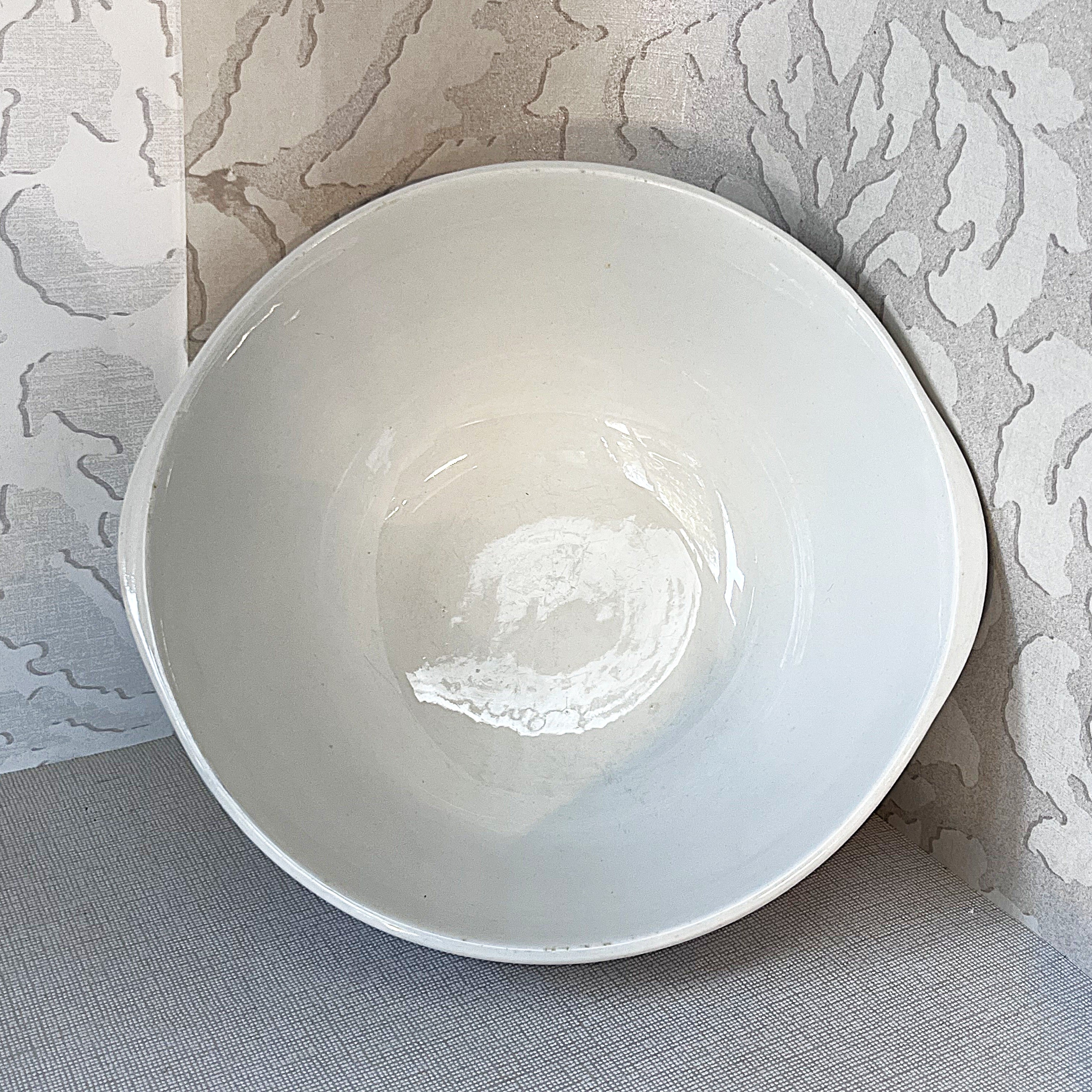 Vintage Mixing Bowls: T.G. Green Cornish Ware Blue: Ironstone Dairy Mixing Bowl