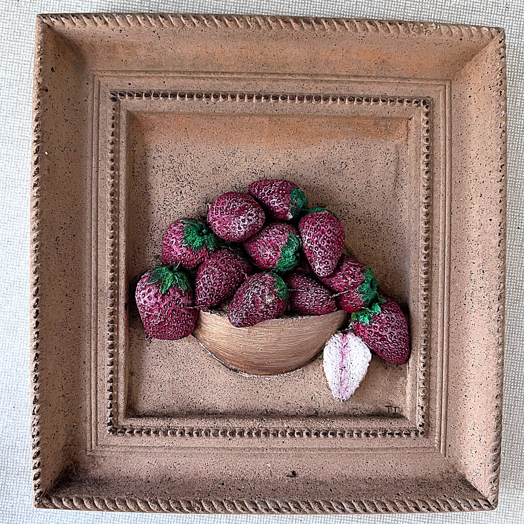 Three-Dimensional Wall Art: Red Strawberries
