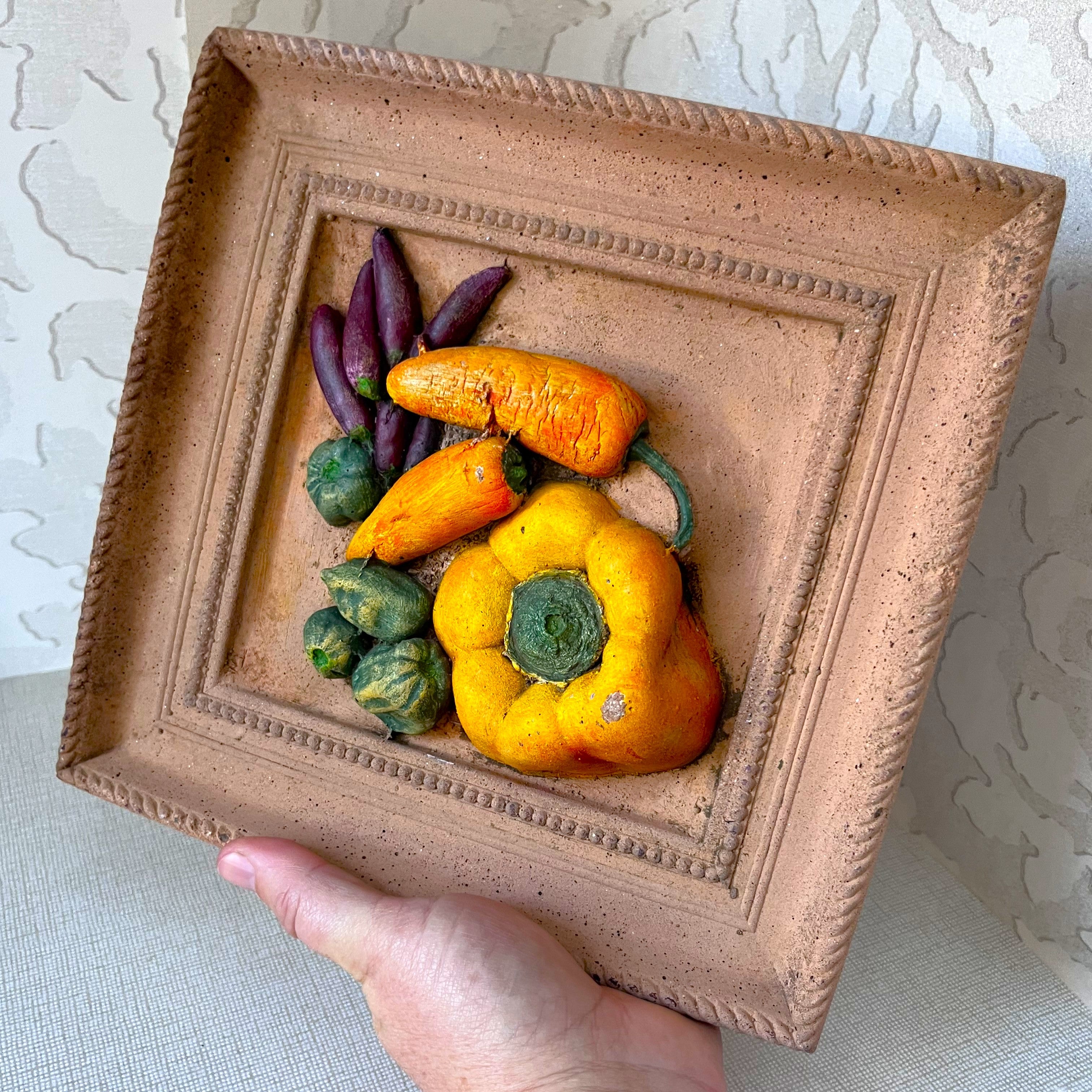 Three-Dimensional Wall Art: Harvest Vegetables