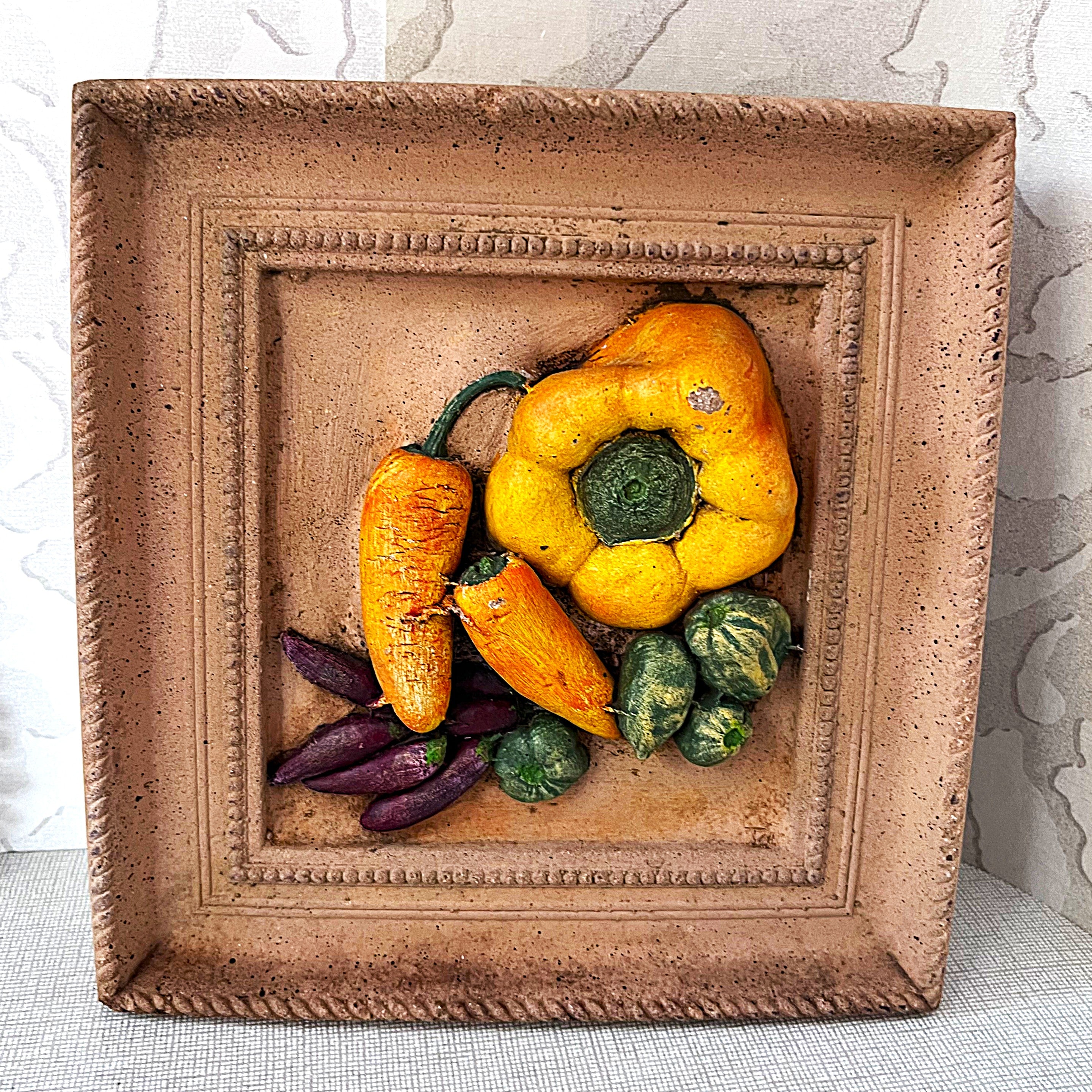 Three-Dimensional Wall Art: Harvest Vegetables