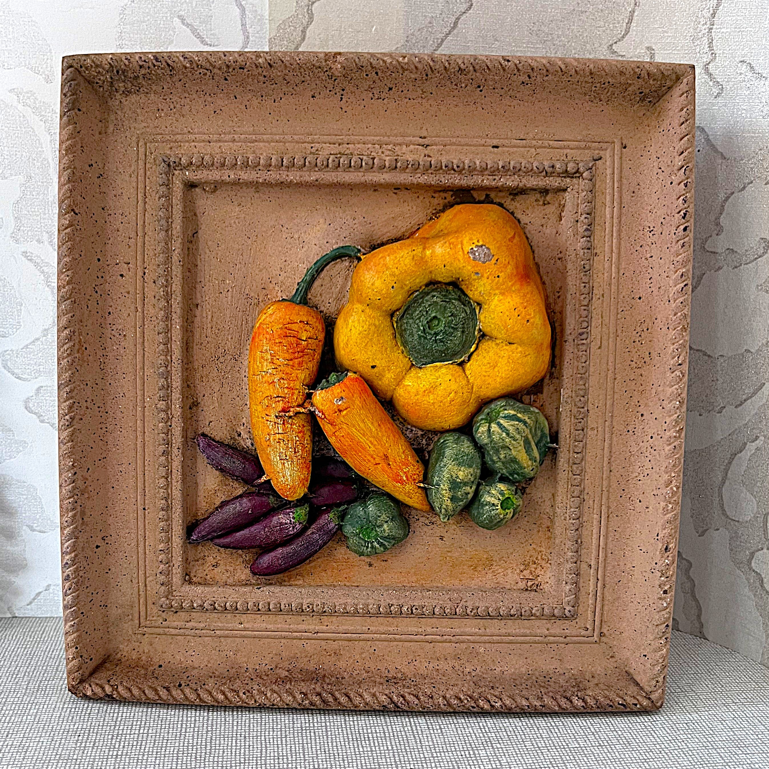 Three-Dimensional Wall Art: Harvest Vegetables