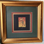 South African Art: Nikki Swan Ethnic Rock Art Collection, Trio (1998)